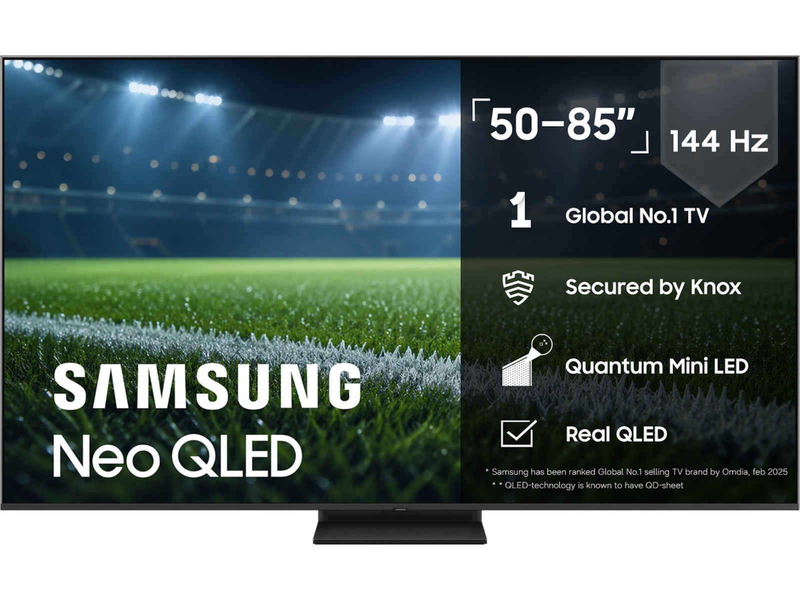 Samsung 55" QN80F Neo QLED 4K Mini LED Smart TV (2025) 50 - 59 tums TV