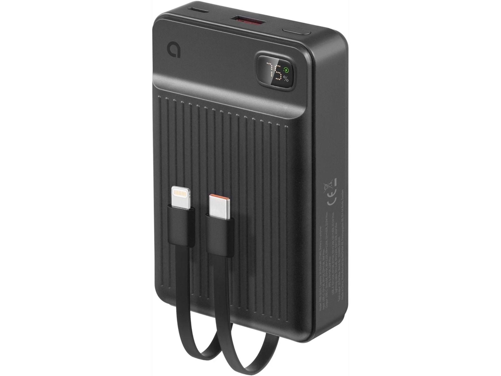 Andersson 20 000 mAh powerbank med integrerade kablar Powerbank