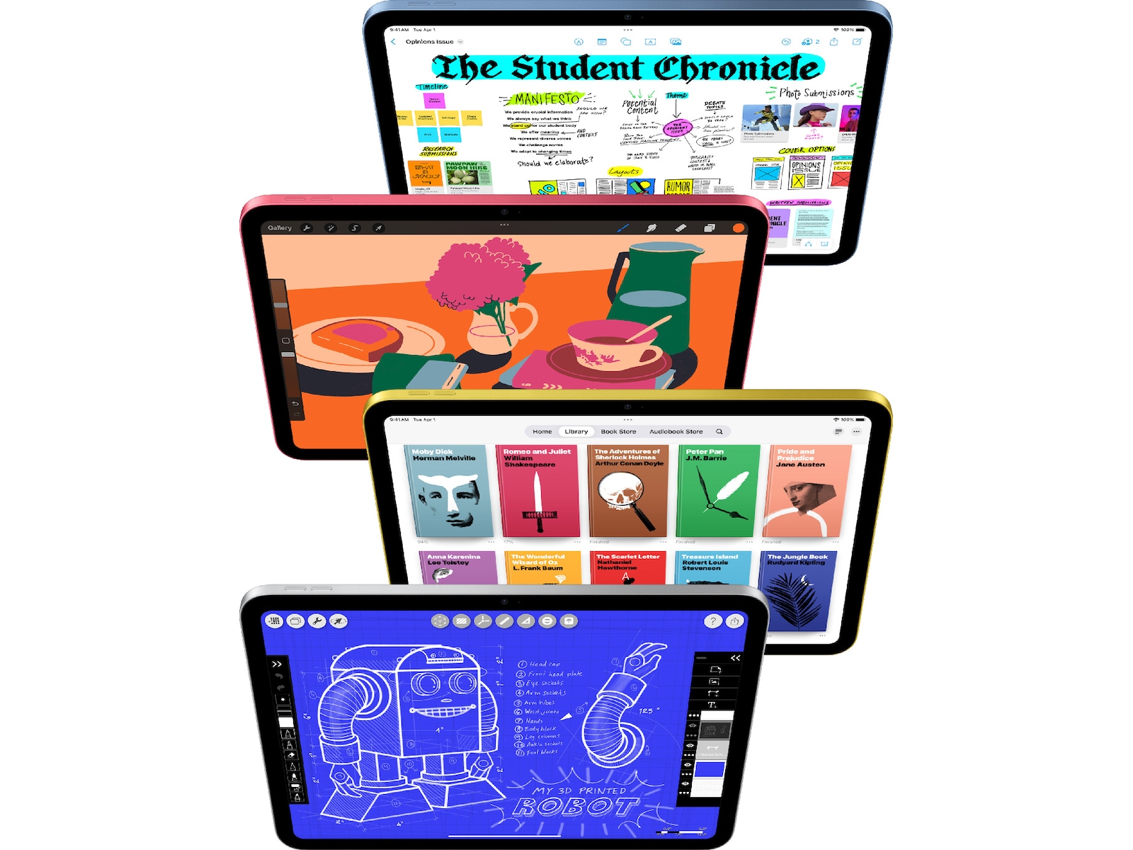 iPad 11" (2025) 128GB 5G (blå) Surfplattor