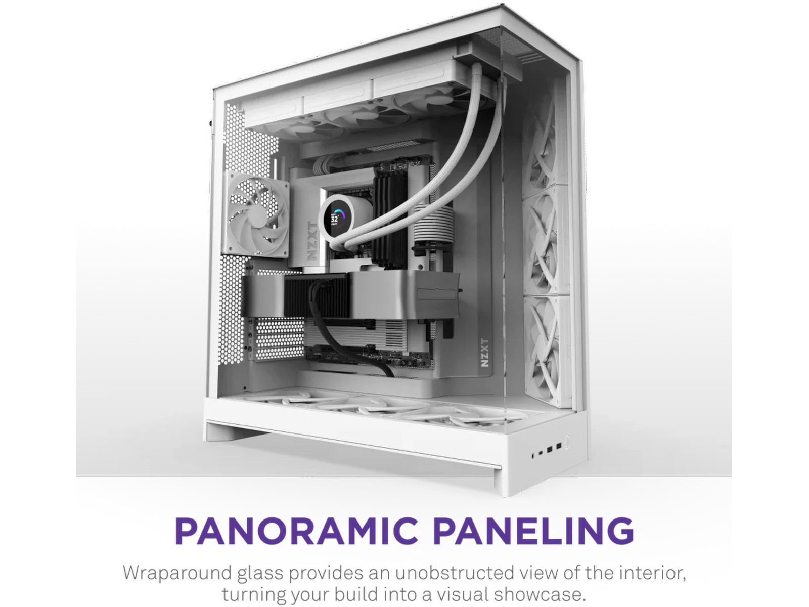 NZXT H9 Flow Mid Tower (vit) Midi tower