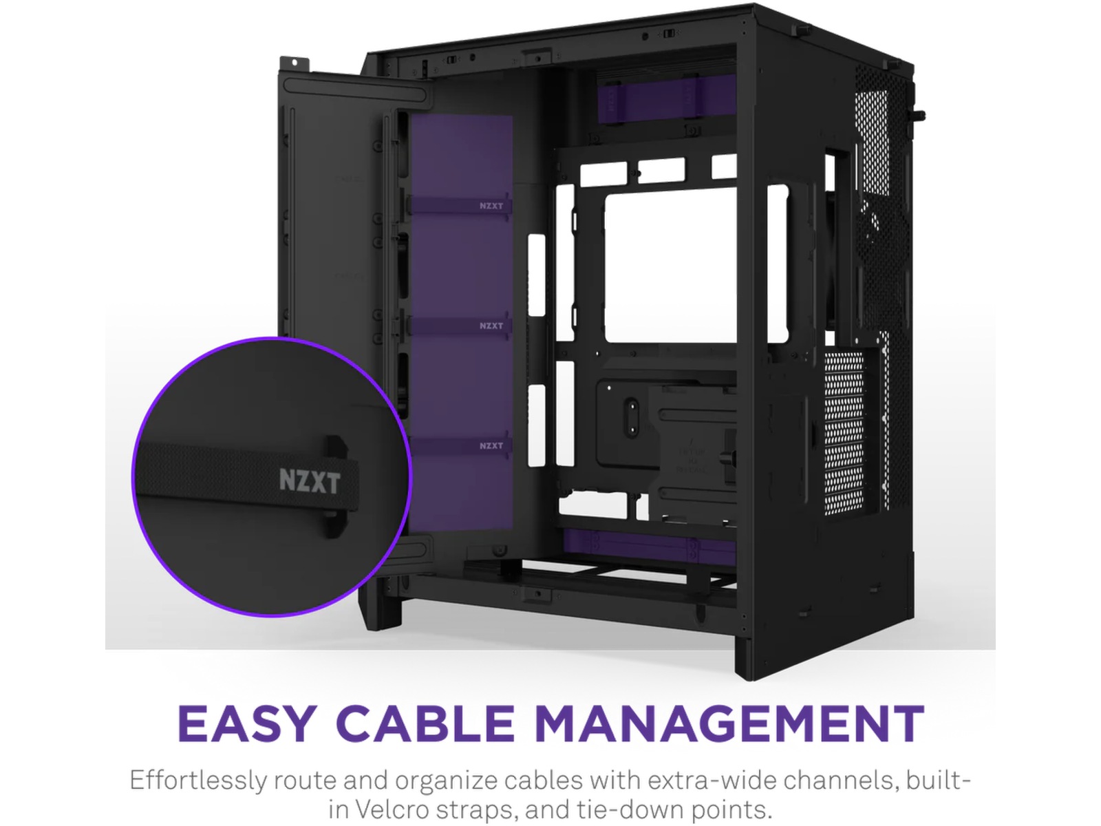 NZXT H9 Flow Mid Tower (svart) Midi tower