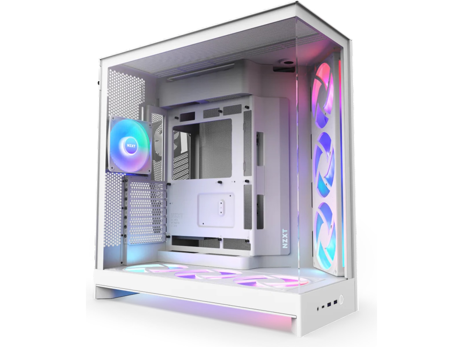NZXT H9 Flow RGB+ Mid Tower (vit) Midi tower