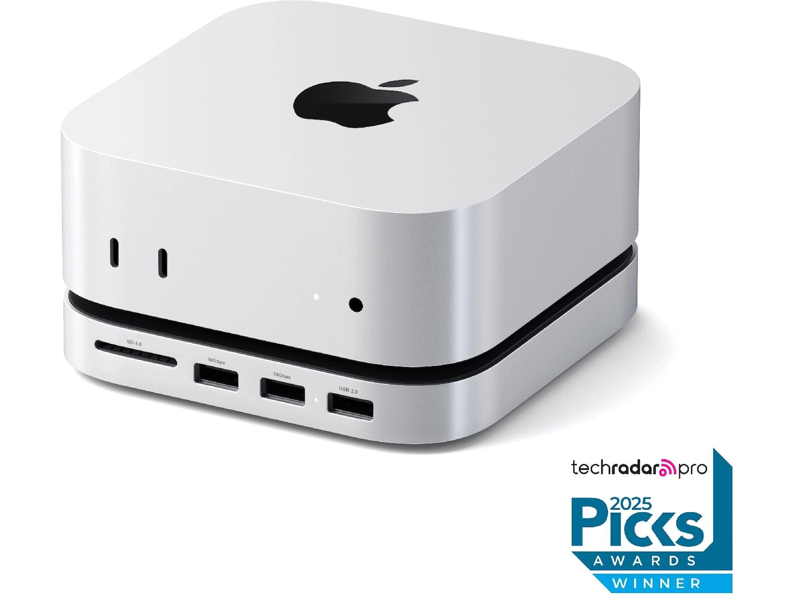 Satechi Mac Mini M4 Stand & Hub (silver) Dockningsstation och USB-hub