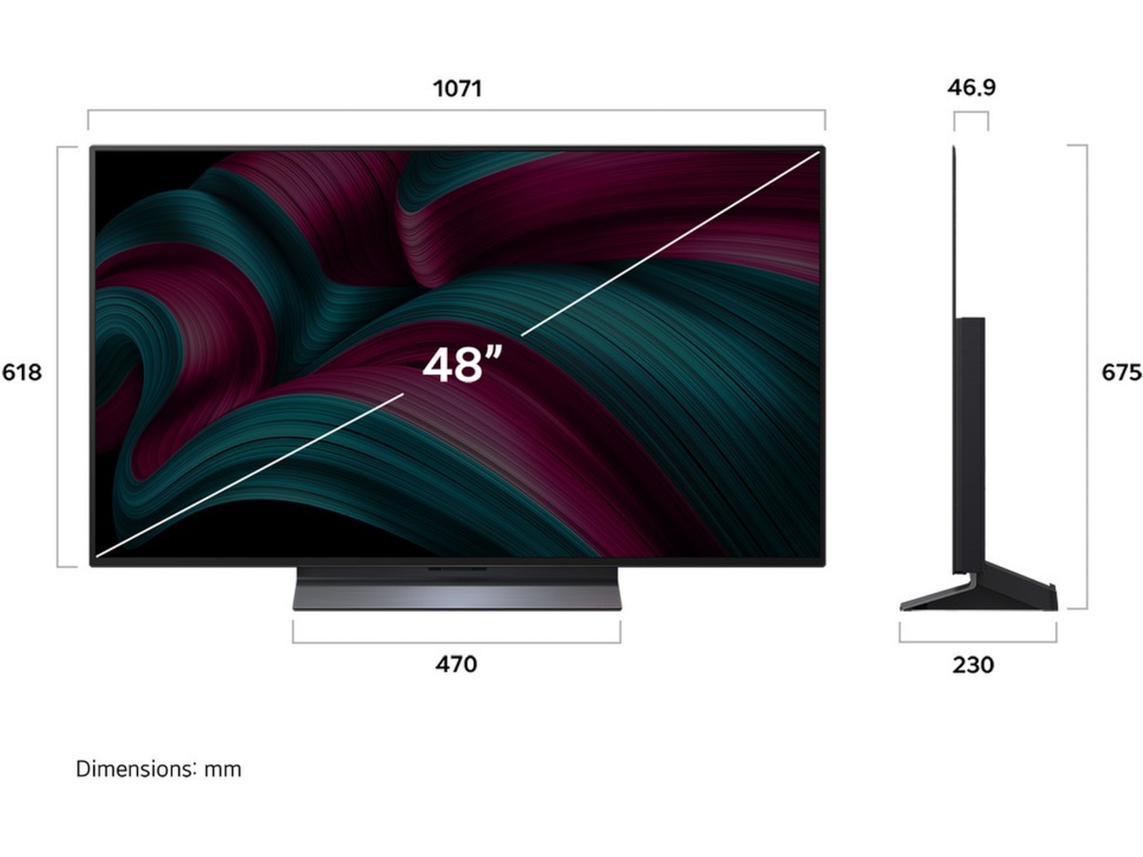 LG 48" C5 AI 4K OLED Smart TV (2025) 20 - 49 tums TV