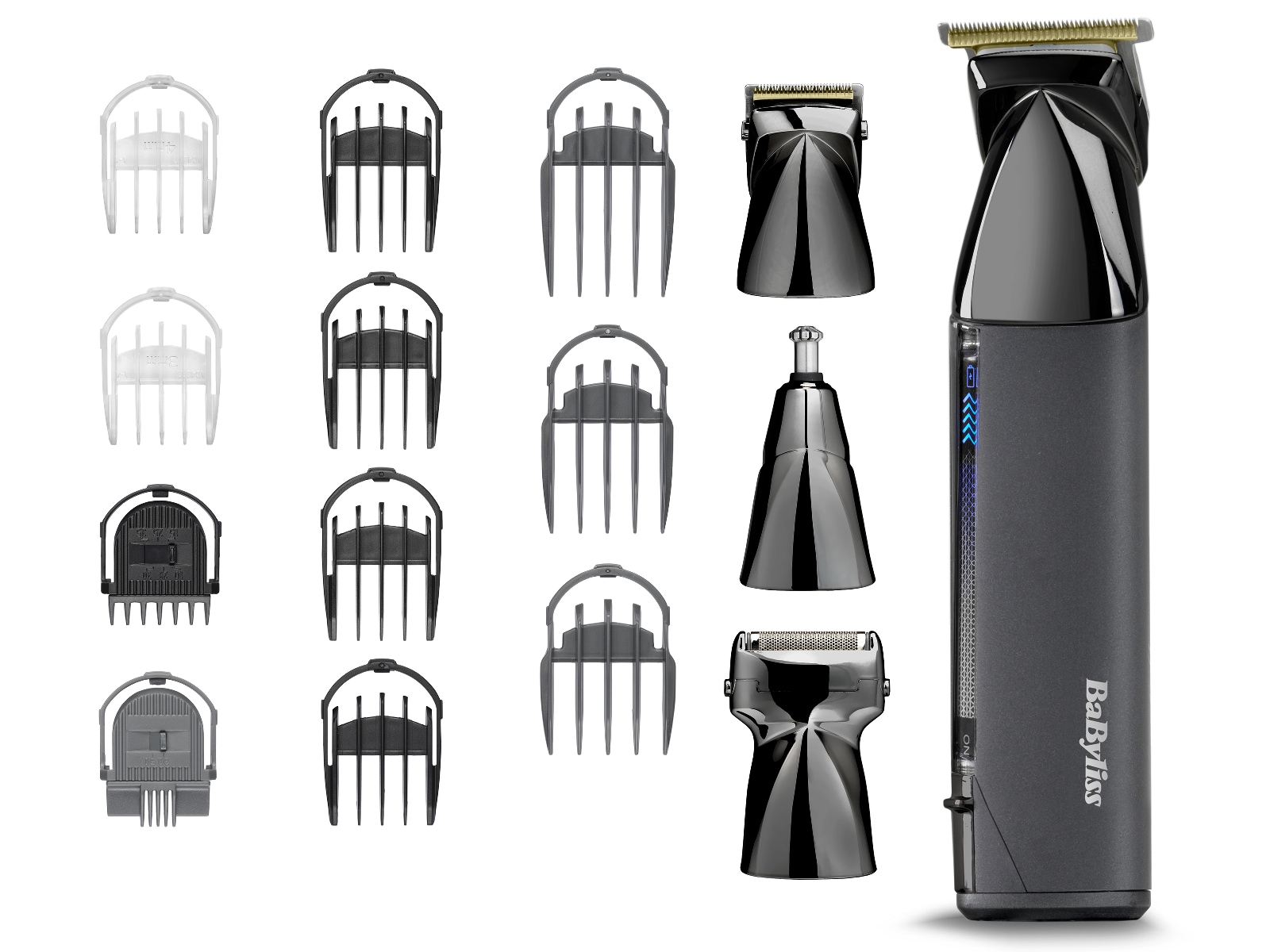 BaByliss Super X Metal 15-i-1 trådlös multitrimmer (svart) Hårtrimmer
