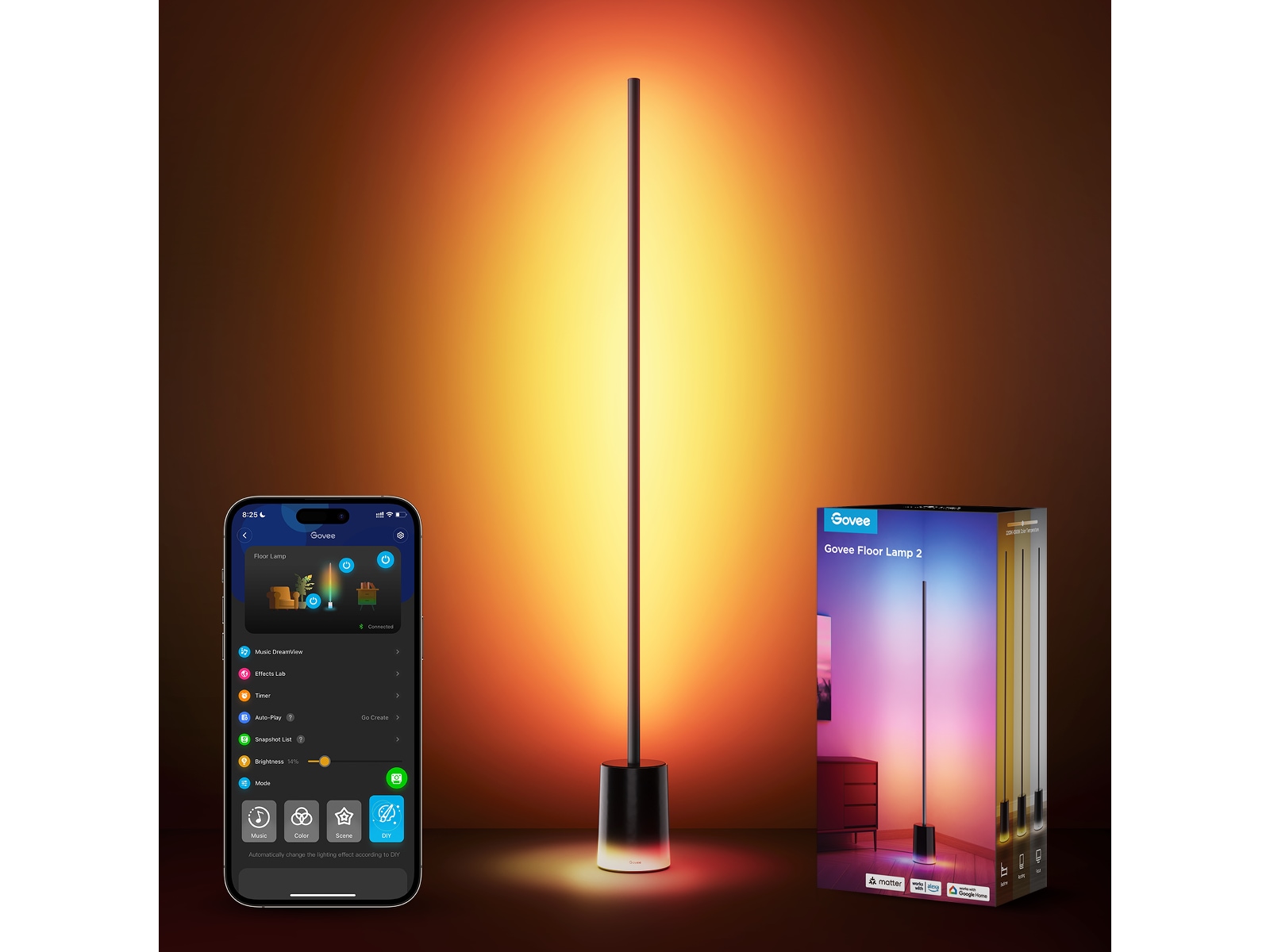 Govee Floor Lamp 2 (svart) Golvlampa