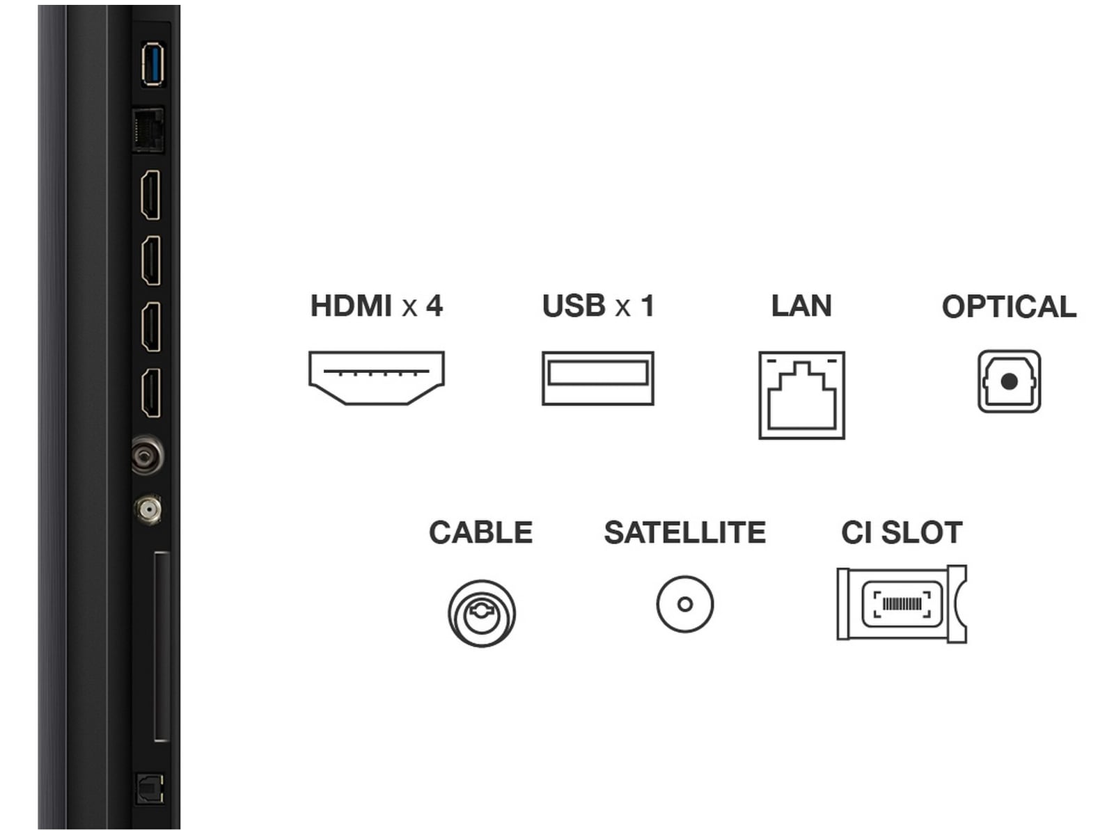 TCL 85" Q7C 4K QD-Mini LED Google TV Över 80 tums TV