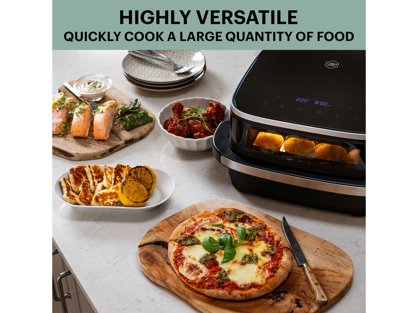 OBH Nordica Easy Fry XL Surface Air Fryer FW4018N0 Airfryer