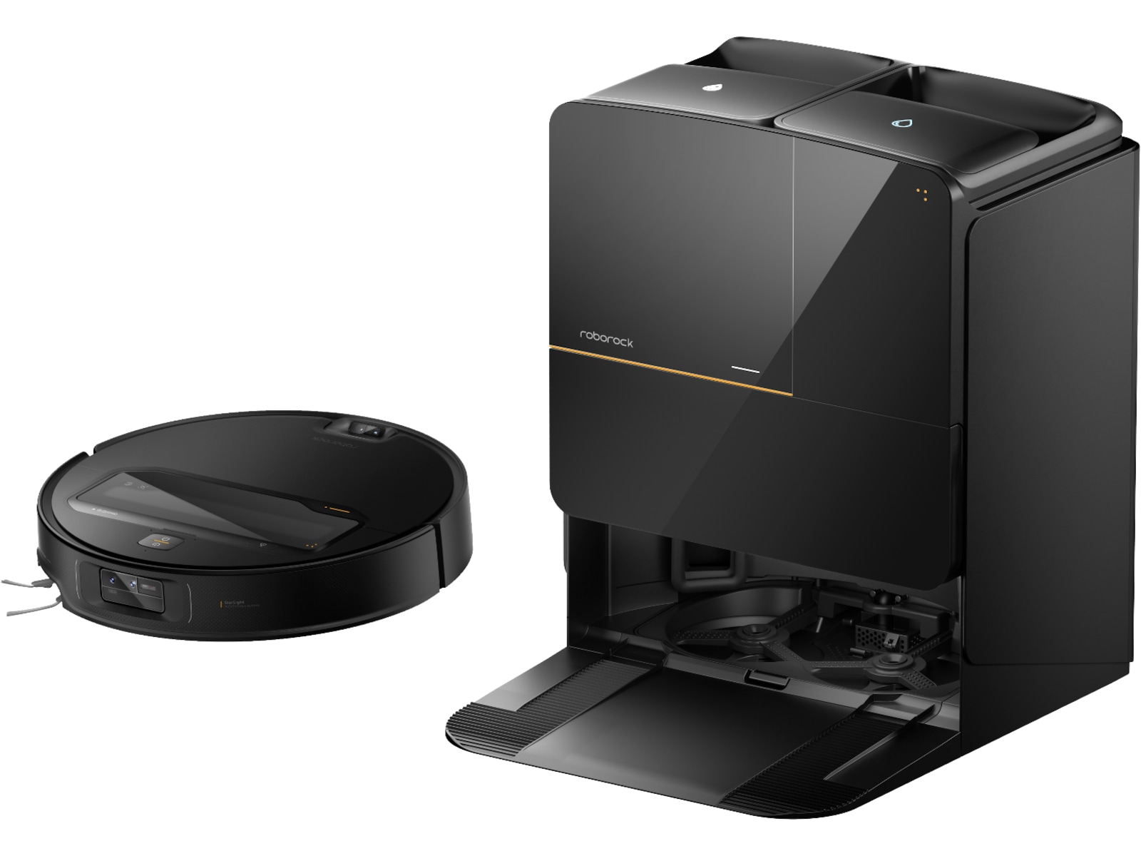 Roborock Saros Z70  Robotdammsugare (svart) Robotdammsugare