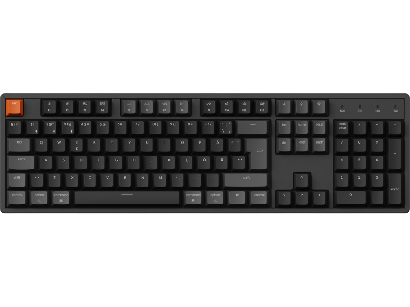 Keychron K10 V2 RGB Aluminium Hot Swap QM Super Brown trådlös tangentbord Gamingtangentbord