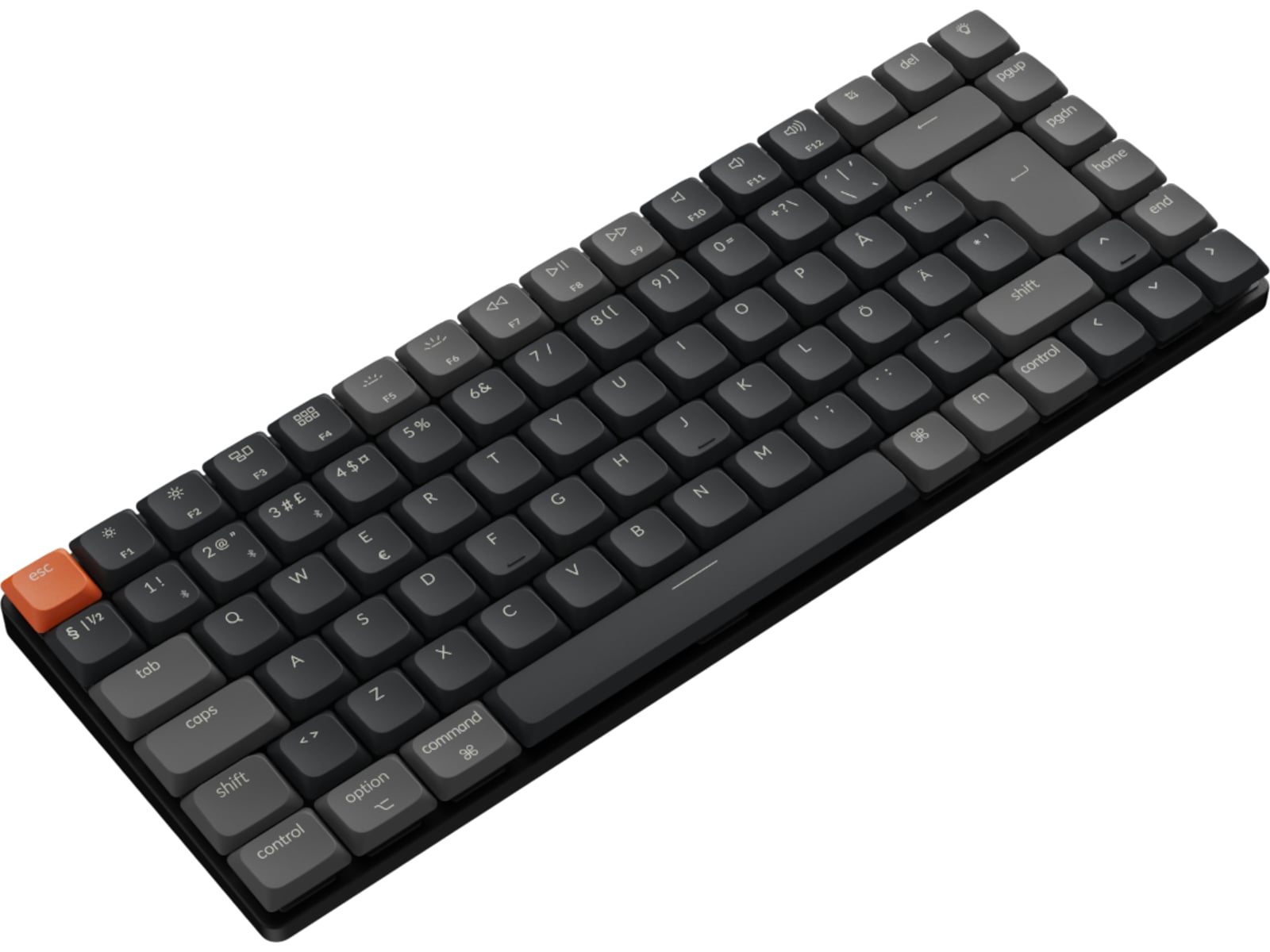 Keychron K3 V3 RGB Aluminium Hot Swap QMK Low Profile 2.0 Red trådlös tangentbord Gamingtangentbord
