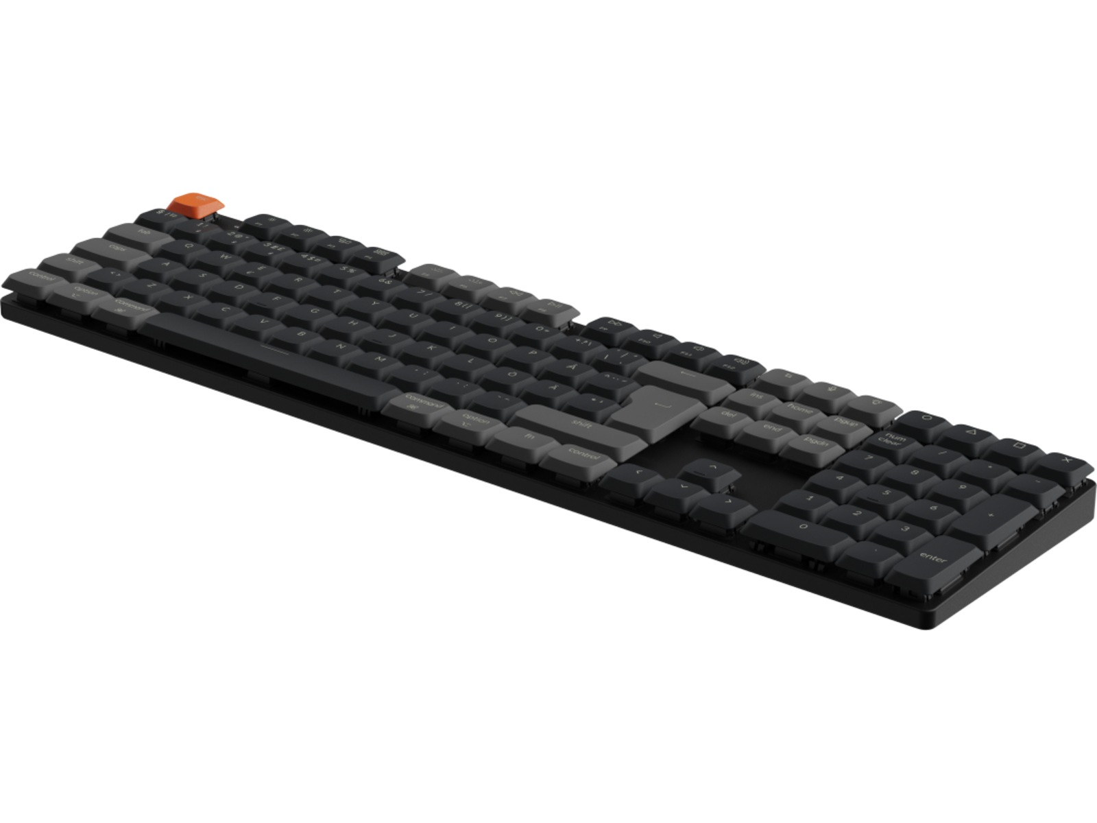 Keychron K5 V2 RGB Aluminium Hot Swap QMK Low Profile 2.0 Red trådlös tangentbord Gamingtangentbord