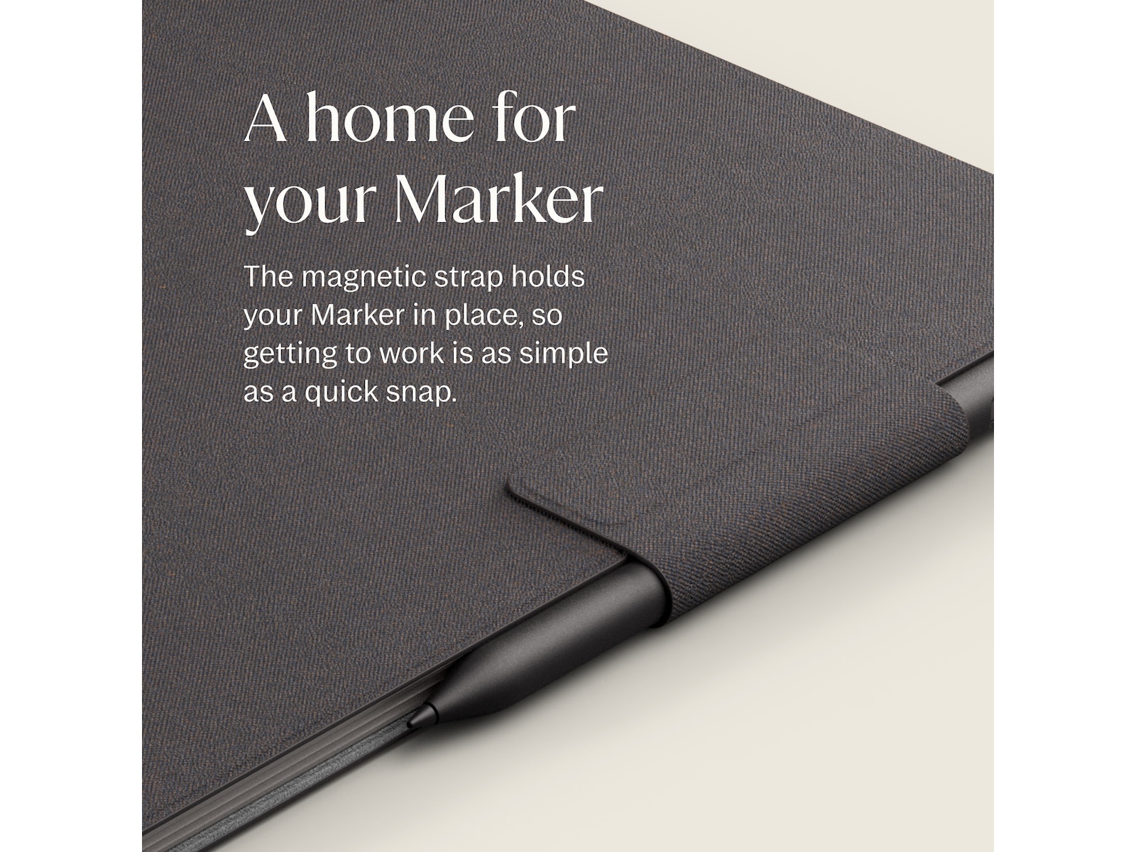 reMarkable Paper Pro Book Folio (basalt) Tillbehör till digitala anteckningsblock
