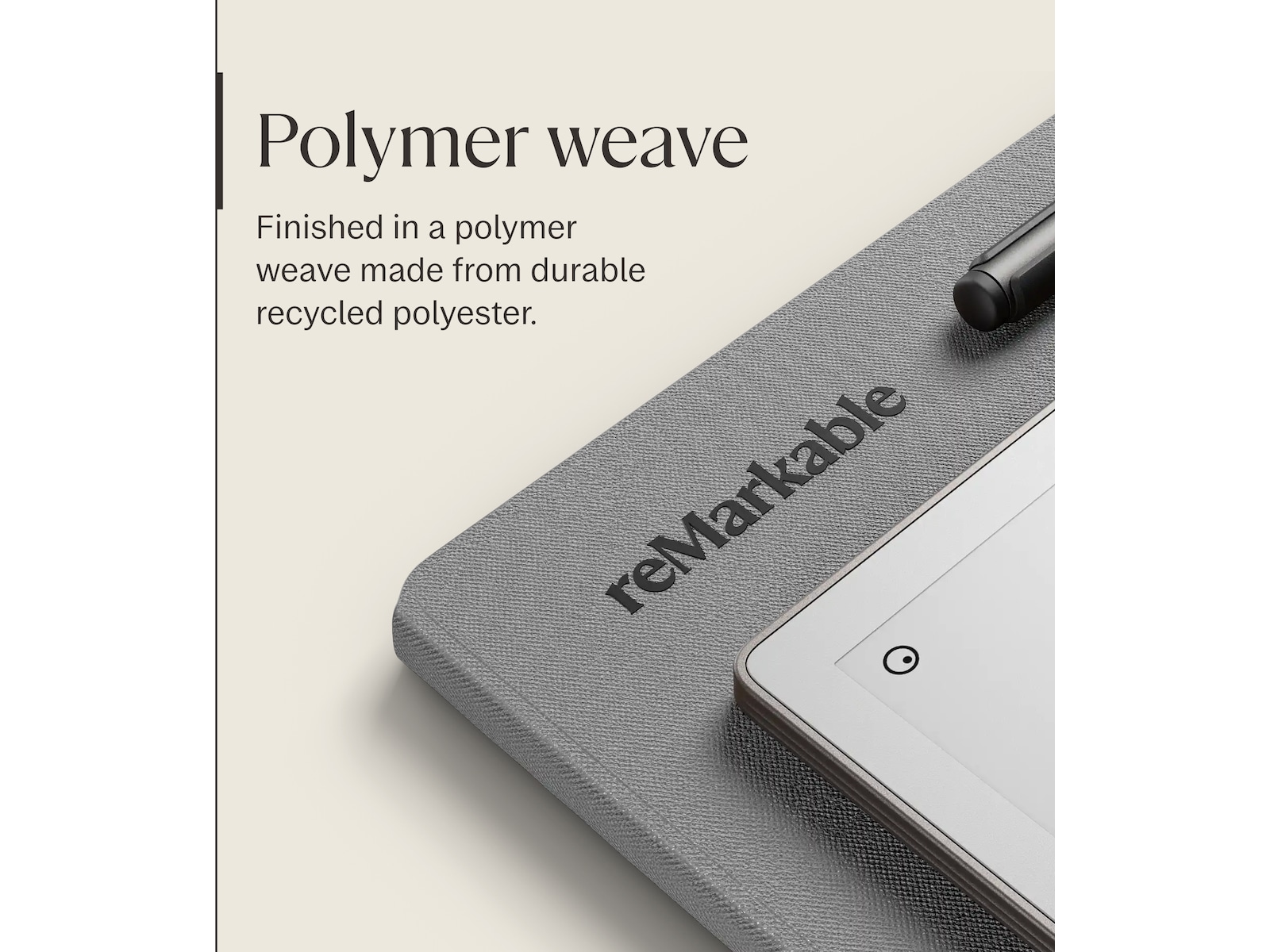 reMarkable Paper Pro Book Folio (grå) Tillbehör till digitala anteckningsblock