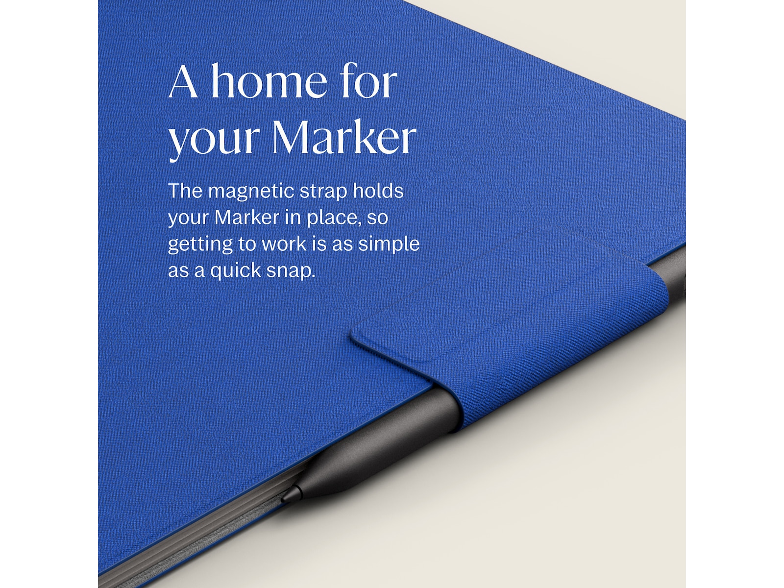reMarkable Paper Pro Book Folio (kobolt) Tillbehör till digitala anteckningsblock