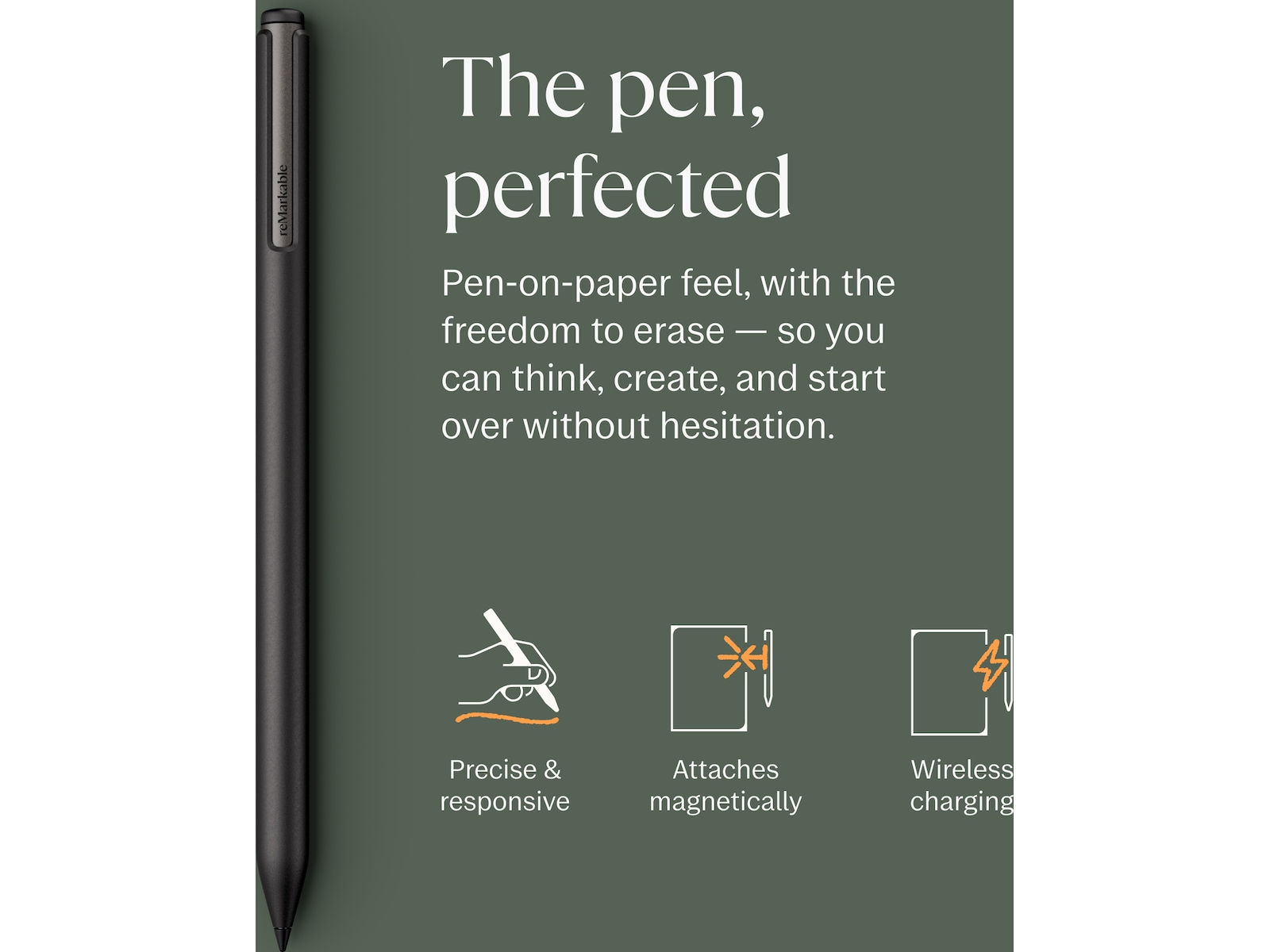 reMarkable Paper Pro 11,8" 64GB inkl. Marker Plus och Book Folio (svart skinn) Digitala anteckningsblock