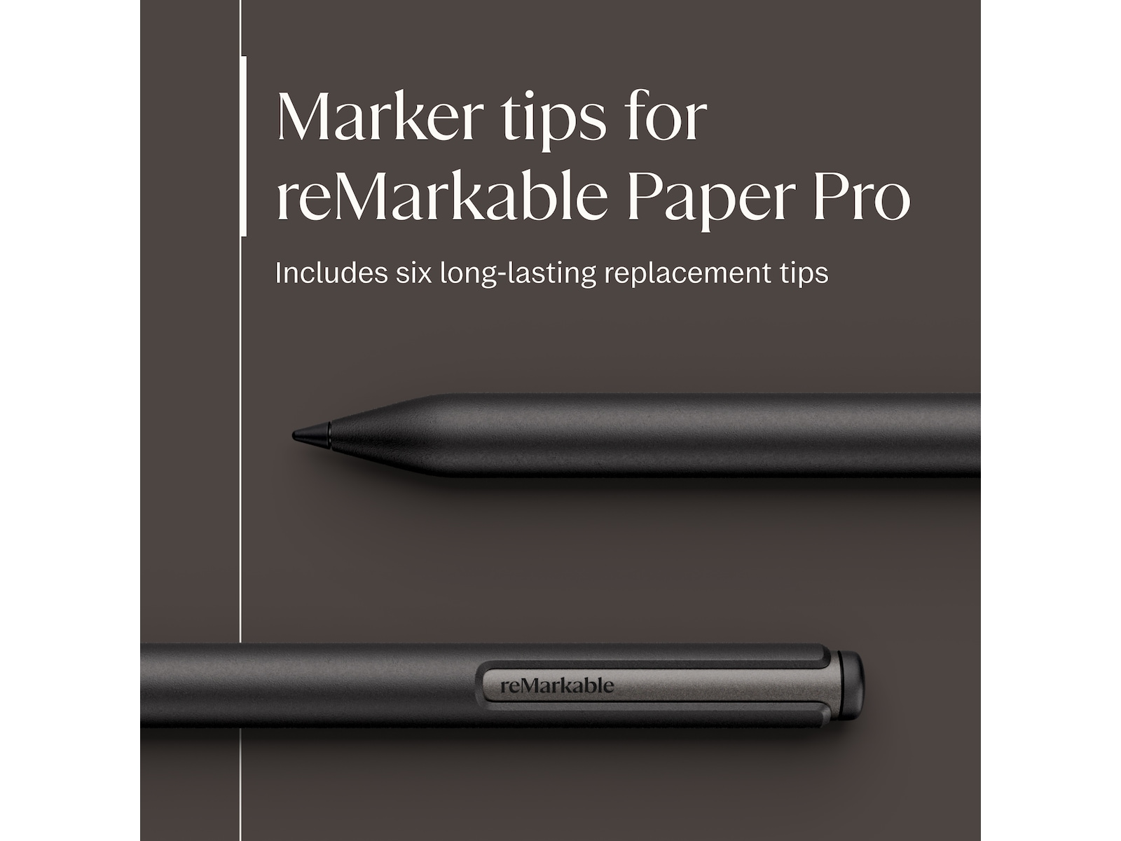 reMarkable Paper Pro Marker Plus (varm svart) Tillbehör till digitala anteckningsblock