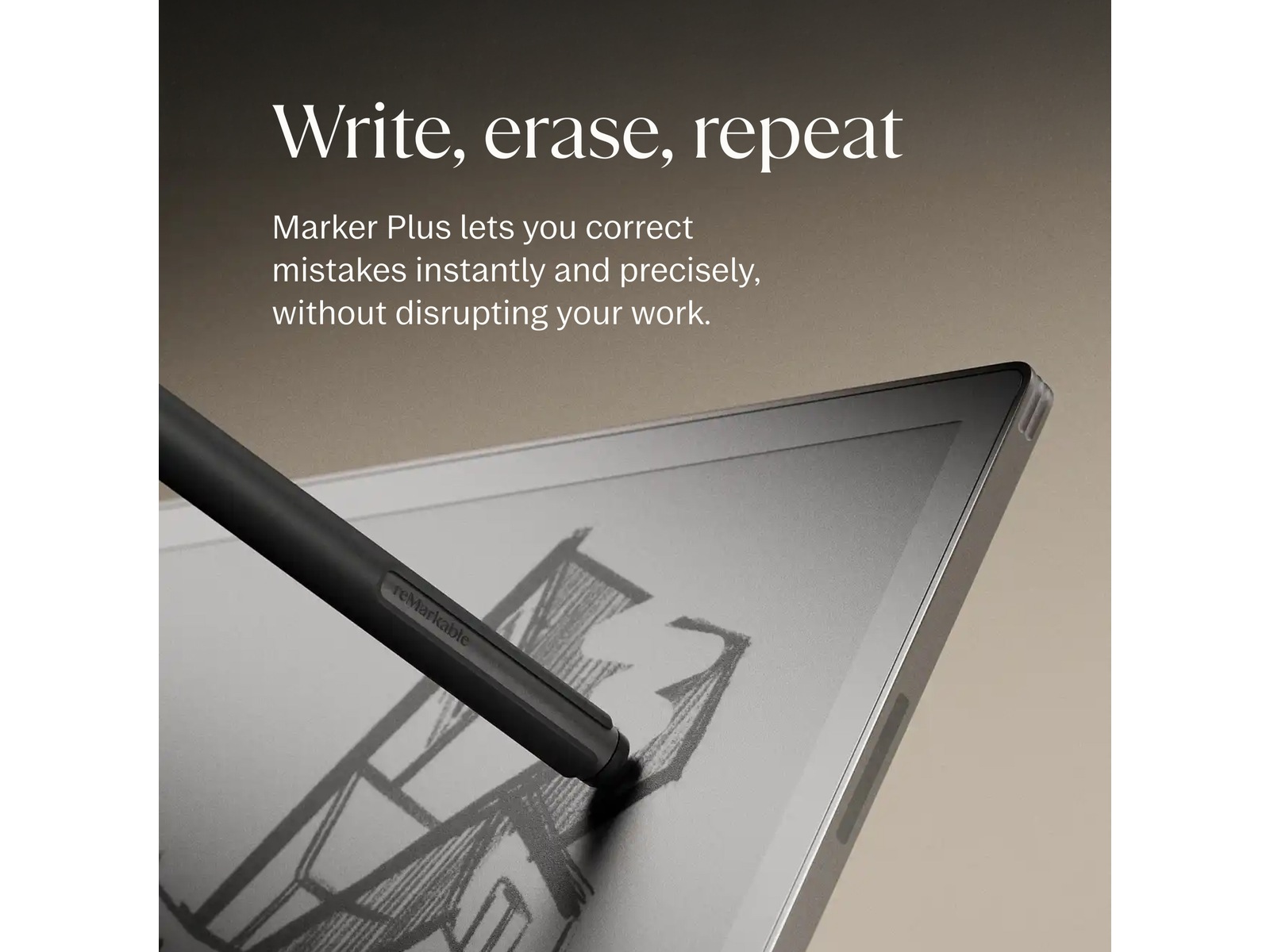 reMarkable Paper Pro Marker Plus (varm svart) Tillbehör till digitala anteckningsblock