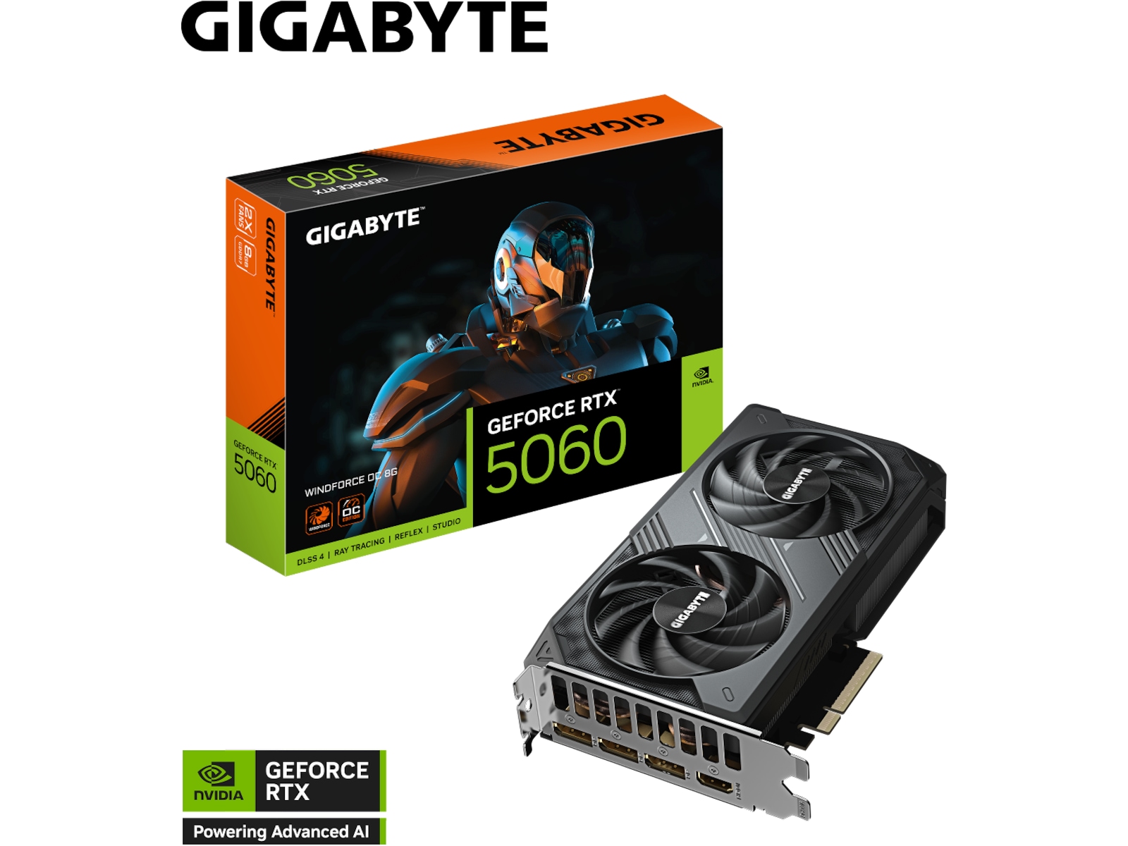 Gigabyte GeForce RTX 5060 WINDFORCE OC Grafikkort