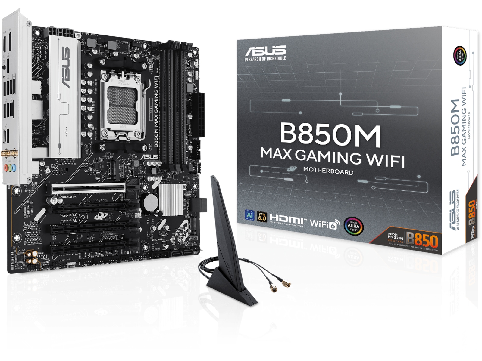 Asus B850M MAX GAMING WIFI Moderkort AMD Socket