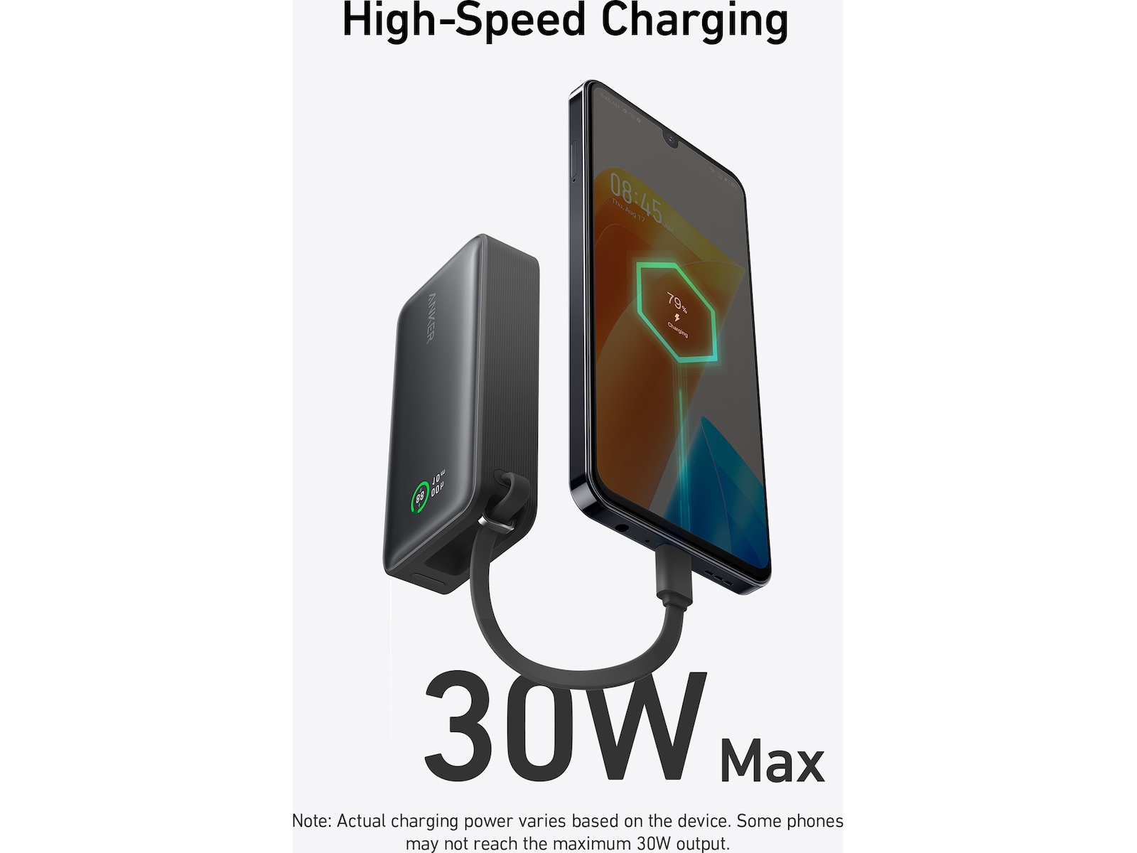 Anker 545 Nano Powerbank 10000mAh (svart) -B-Grade Demo tillbehör till mobiler & smartwatches
