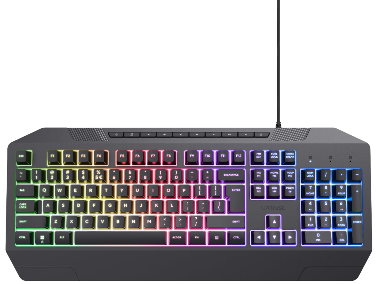 Trust GTX 836 Evocx Illuminated Gamingtangentbord Gamingtangentbord