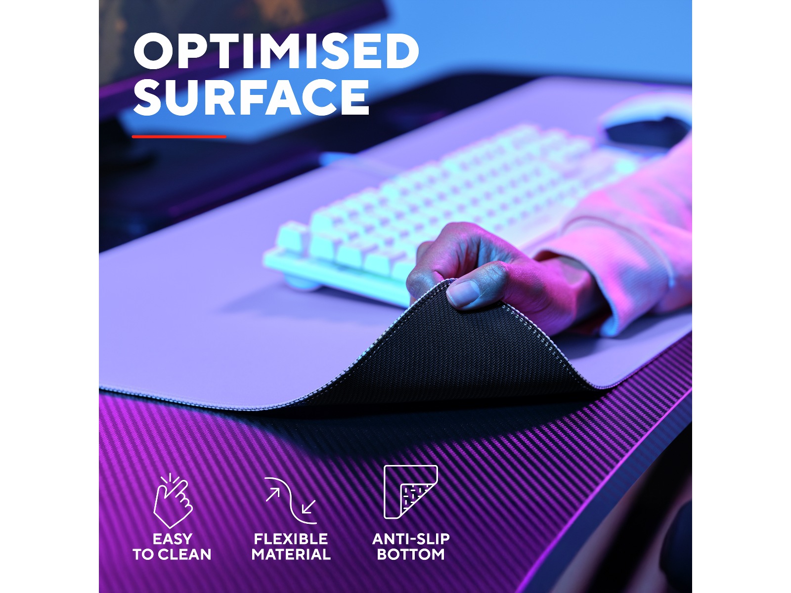 Trust GXT 759 XXL Gamingmusematta (purpur) Gamingmusmatta