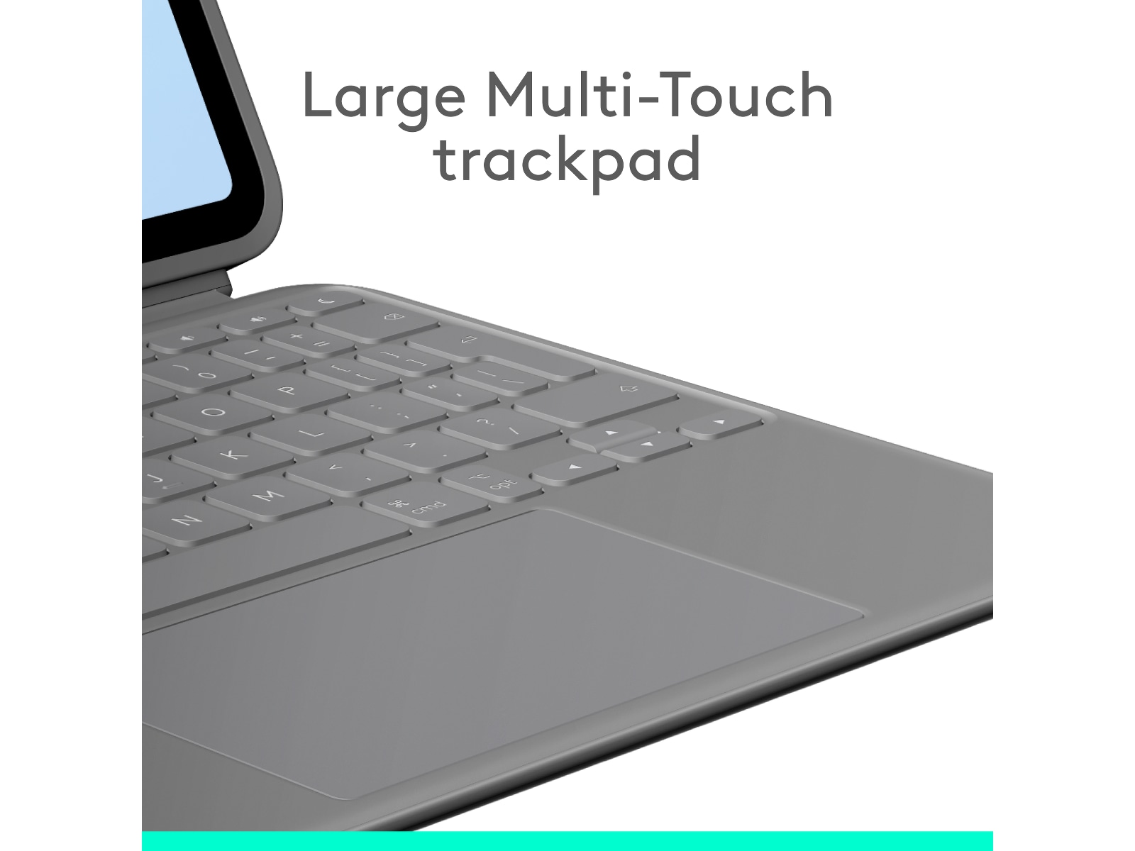 Logitech iPad Air 11" Combo Touch Tangentbordfodral (oxford gre -B-Grade Demo övrigt i datorer