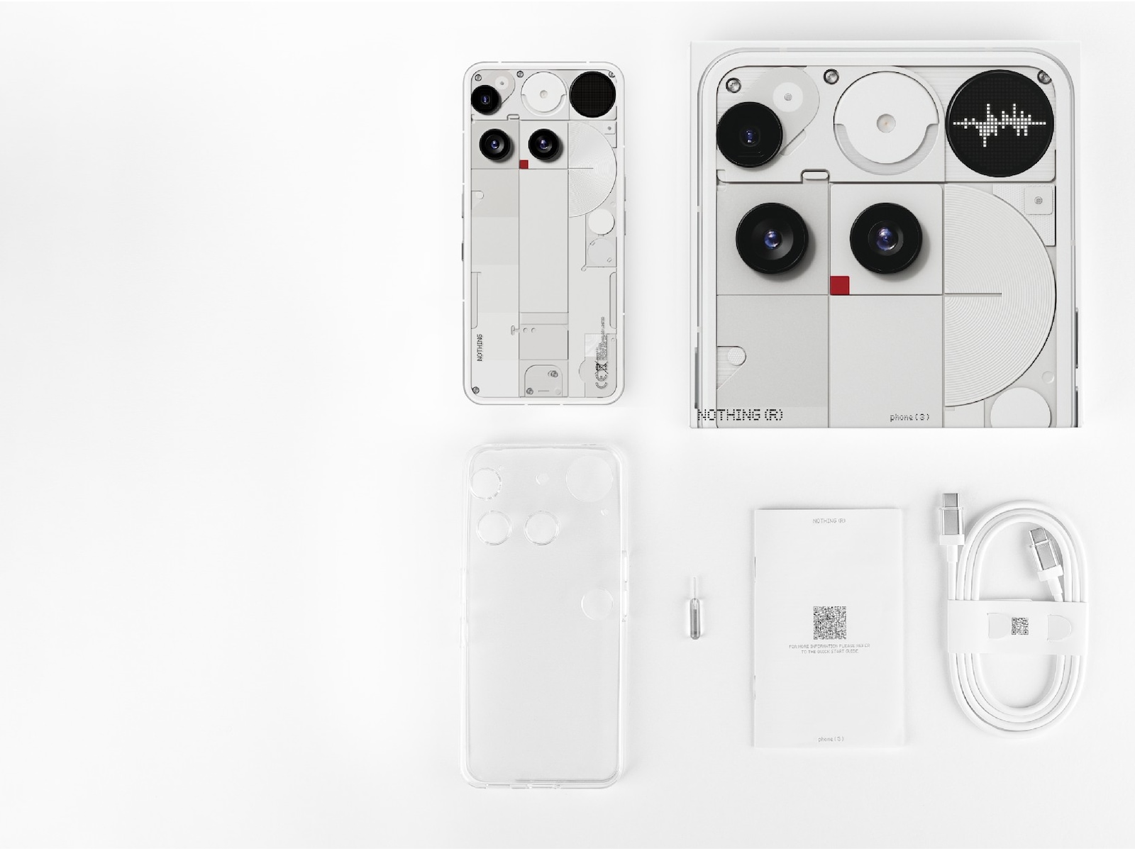 Nothing Phone (3) 512GB (vit) Mobiltelefoner