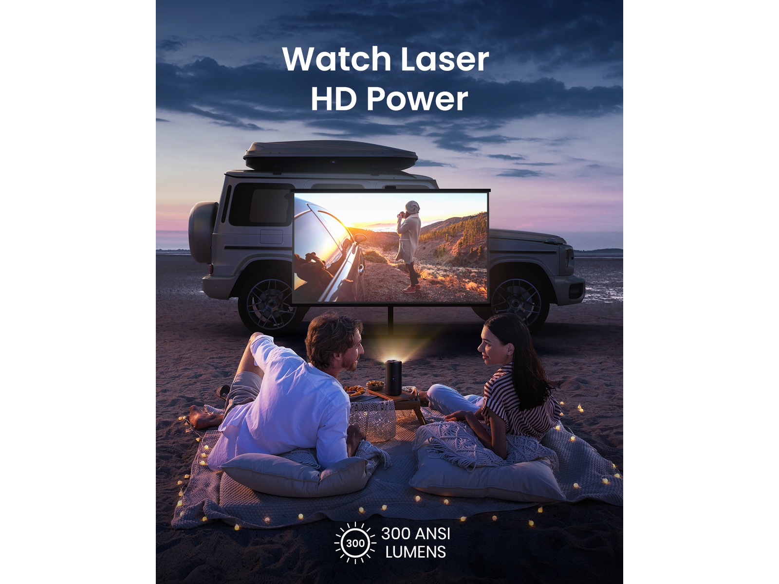 Anker Nebula Capsule 3 laserprojektor (svart) Projektorer