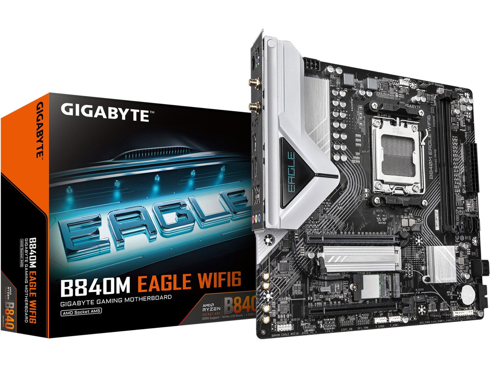 Gigabyte B840M EAGLE WIFI6 Moderkort AMD Socket