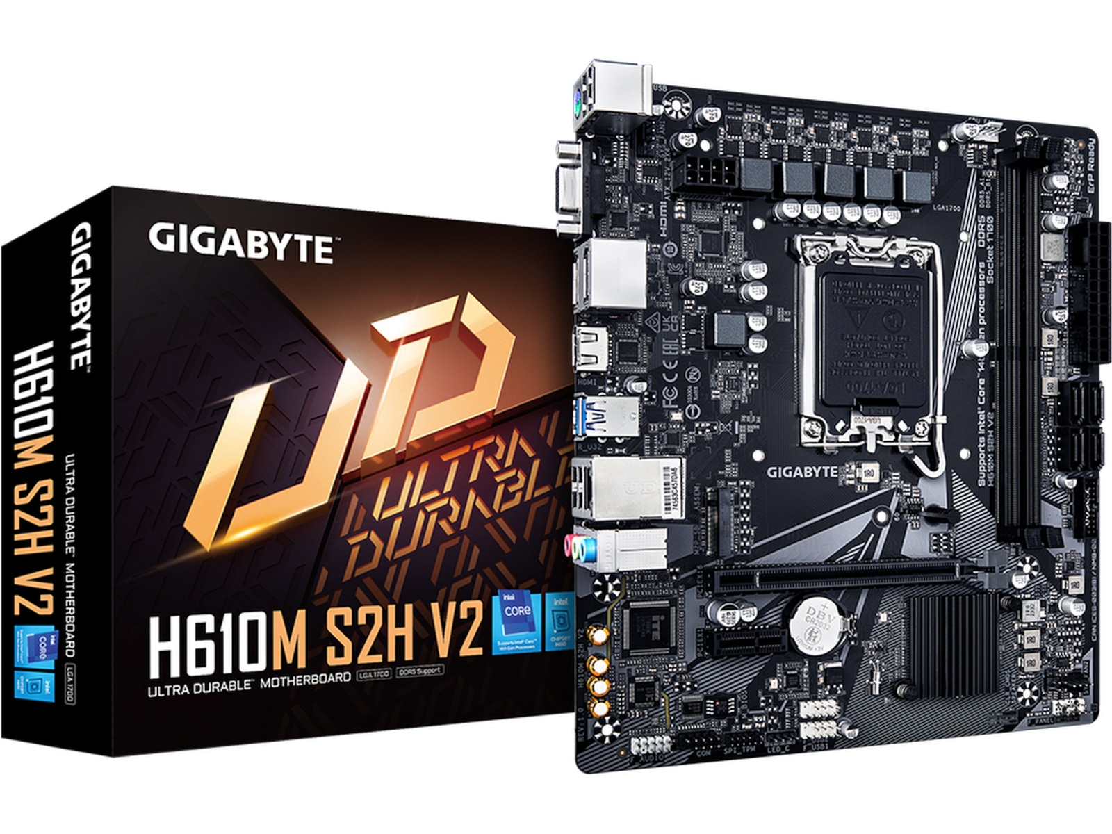 Gigabyte H610M S2H V2 Moderkort Intel Socket