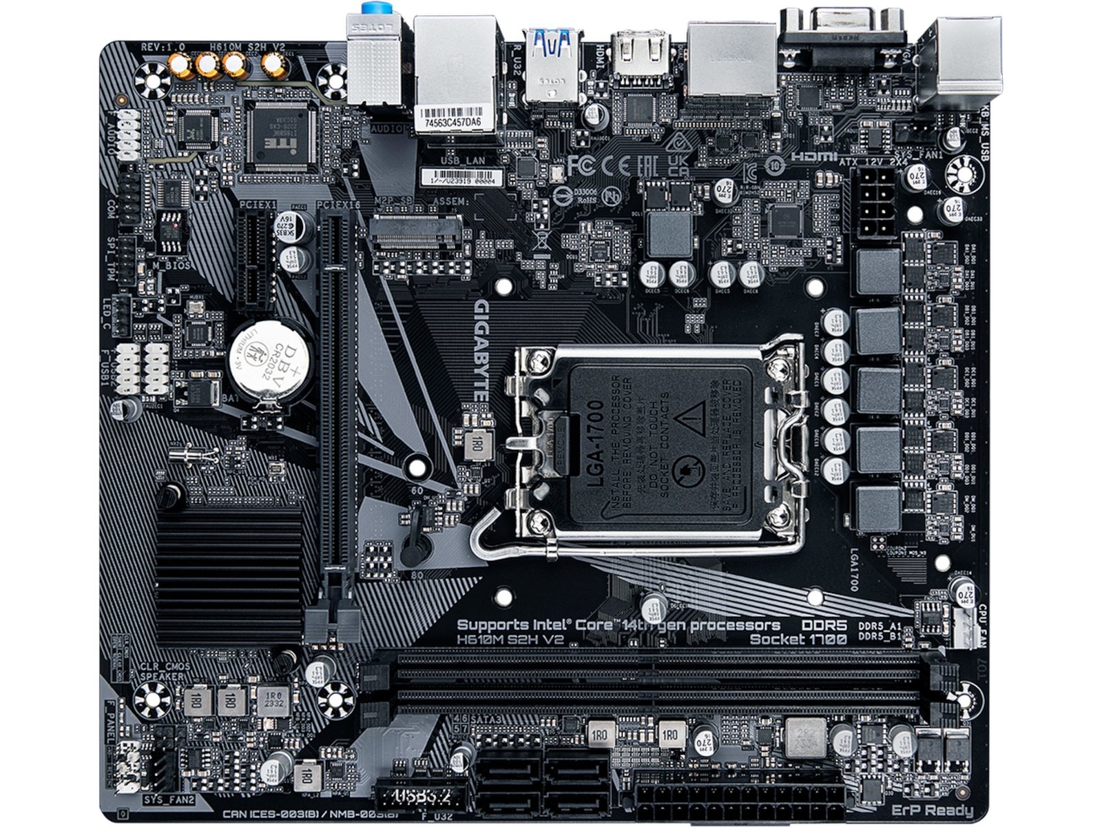 Gigabyte H610M S2H V2 Moderkort Intel Socket
