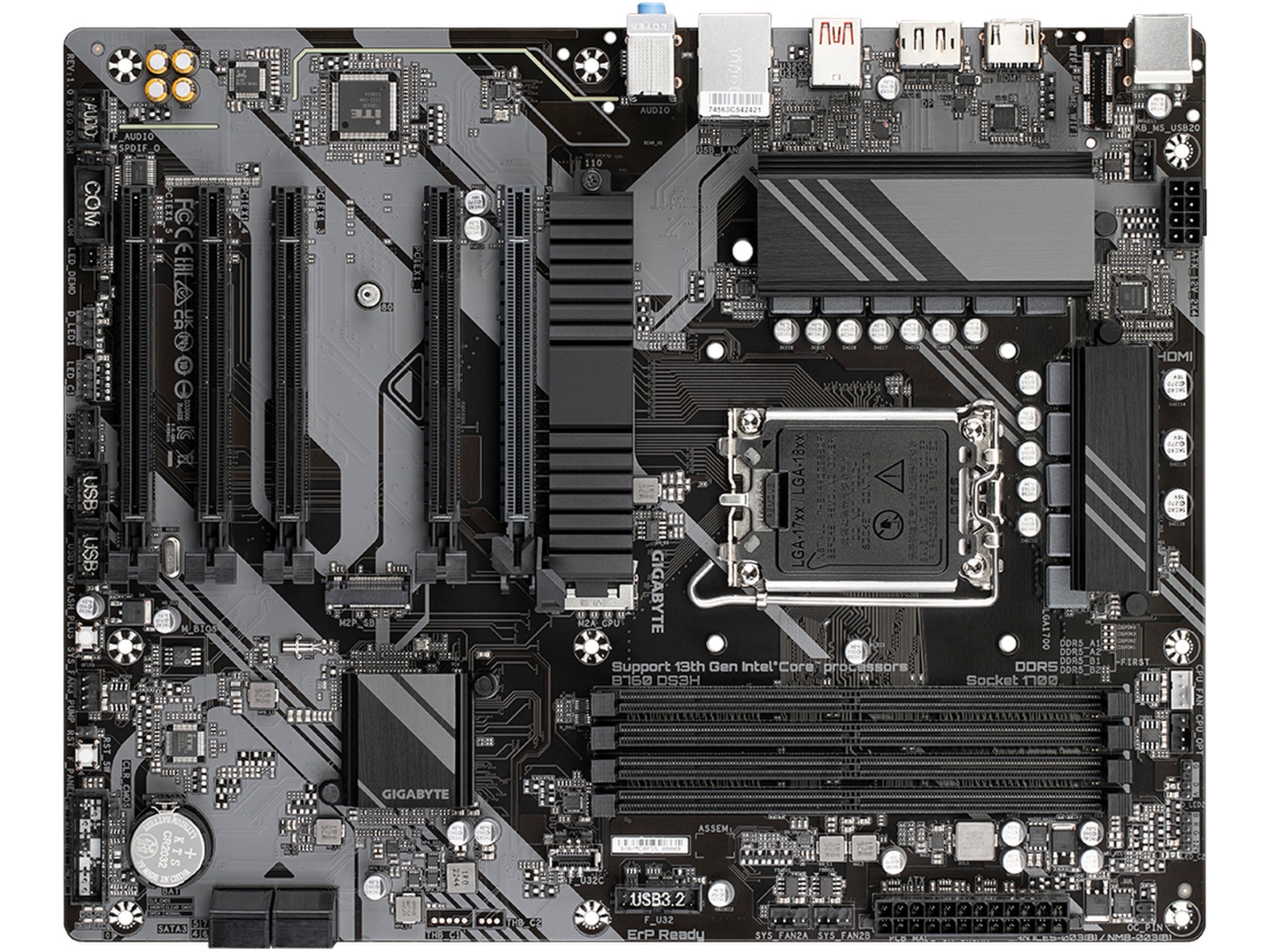 Gigabyte B760 DS3H Moderkort Intel Socket