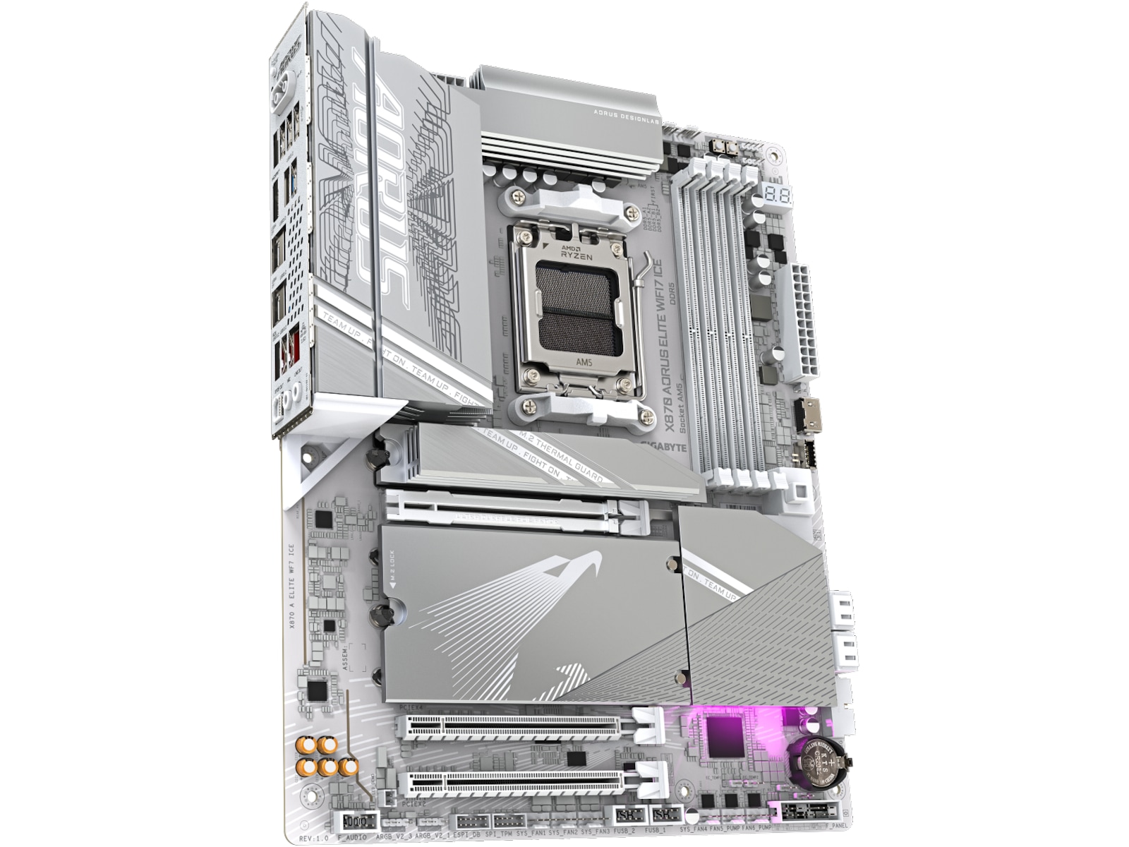 Gigabyte X870E AORUS ELITE WF7 ICE Moderkort AMD Socket