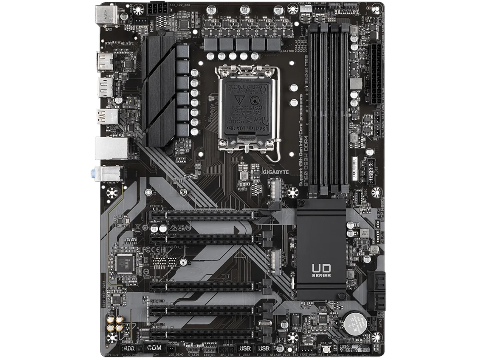 Gigabyte B760 DS3H DDR4 Moderkort Intel Socket