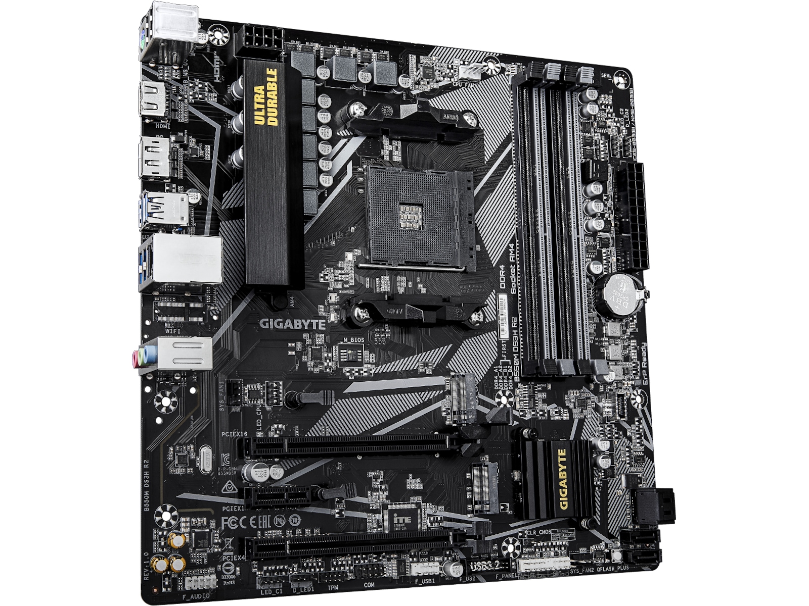 Gigabyte B550M DS3H R2 Moderkort AMD Socket