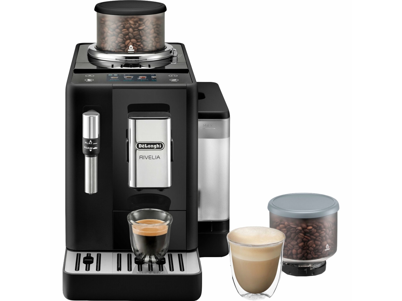 DeLonghi Rivelia EXAM440.35.B automatisk kaffemaskin Espressomaskiner