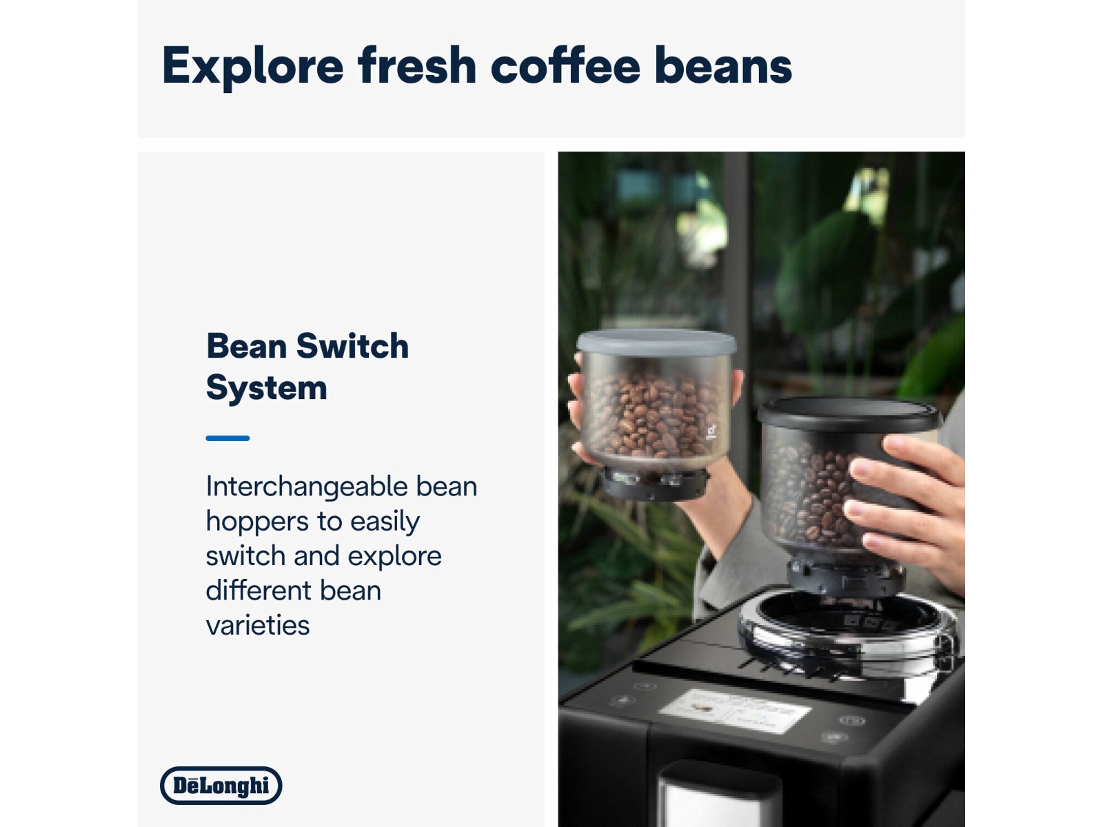 DeLonghi Rivelia EXAM440.35.B automatisk kaffemaskin Espressomaskiner