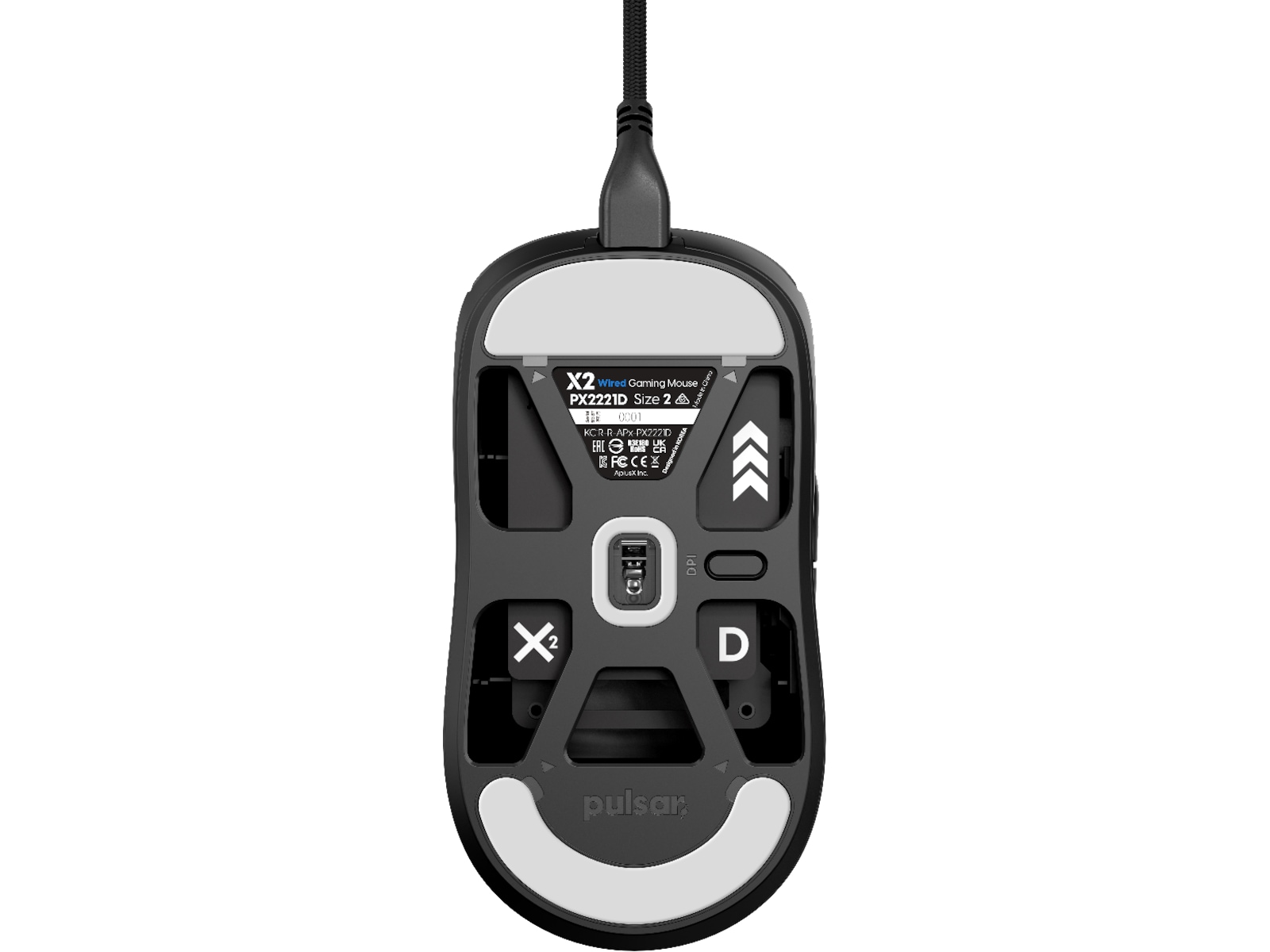 Pulsar X2 Gamingmus (svart) Gamingmus