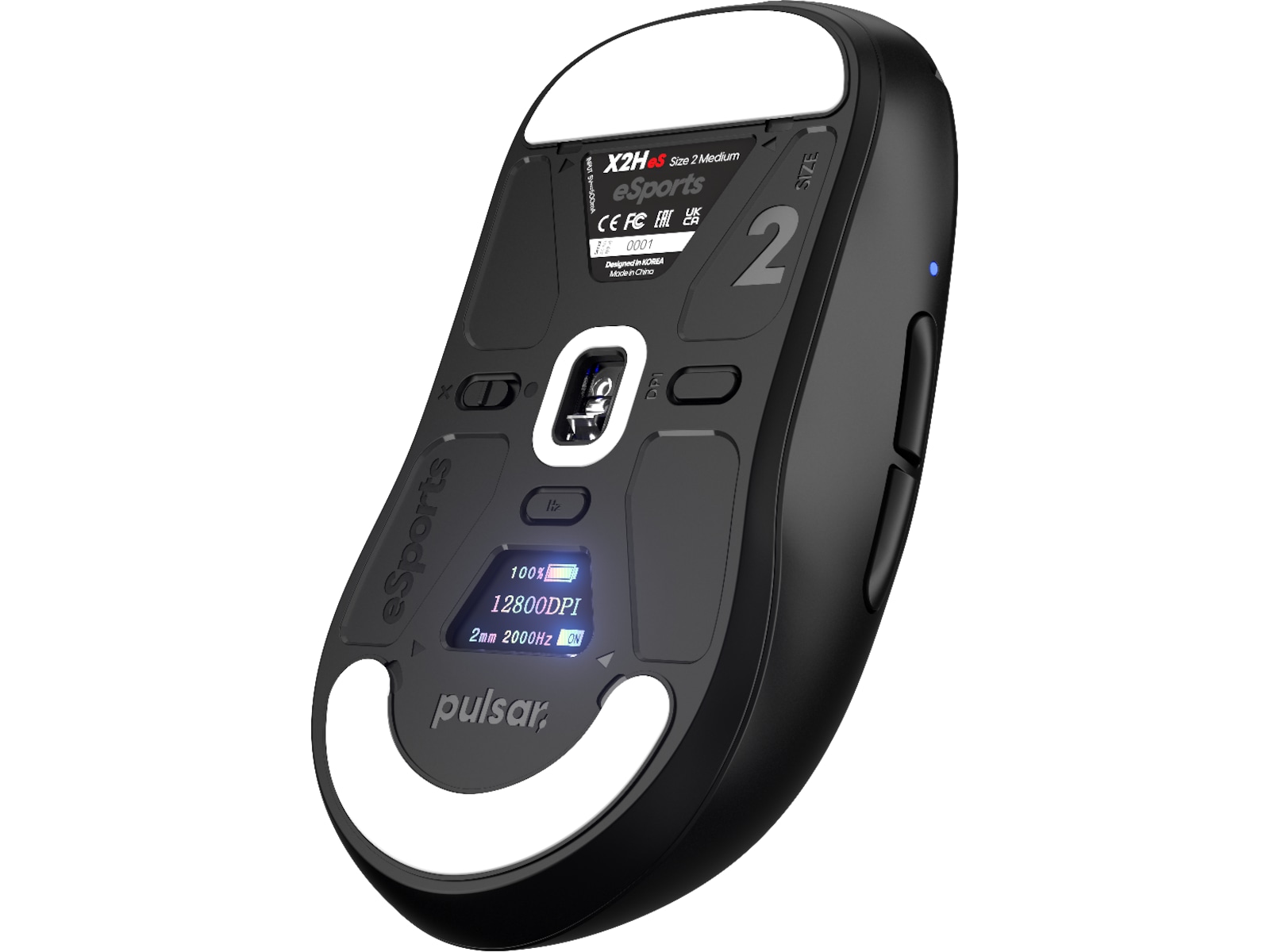 Pulsar X2H V3 eS Medium Trådlös Gamingmus (svart) Gamingmus