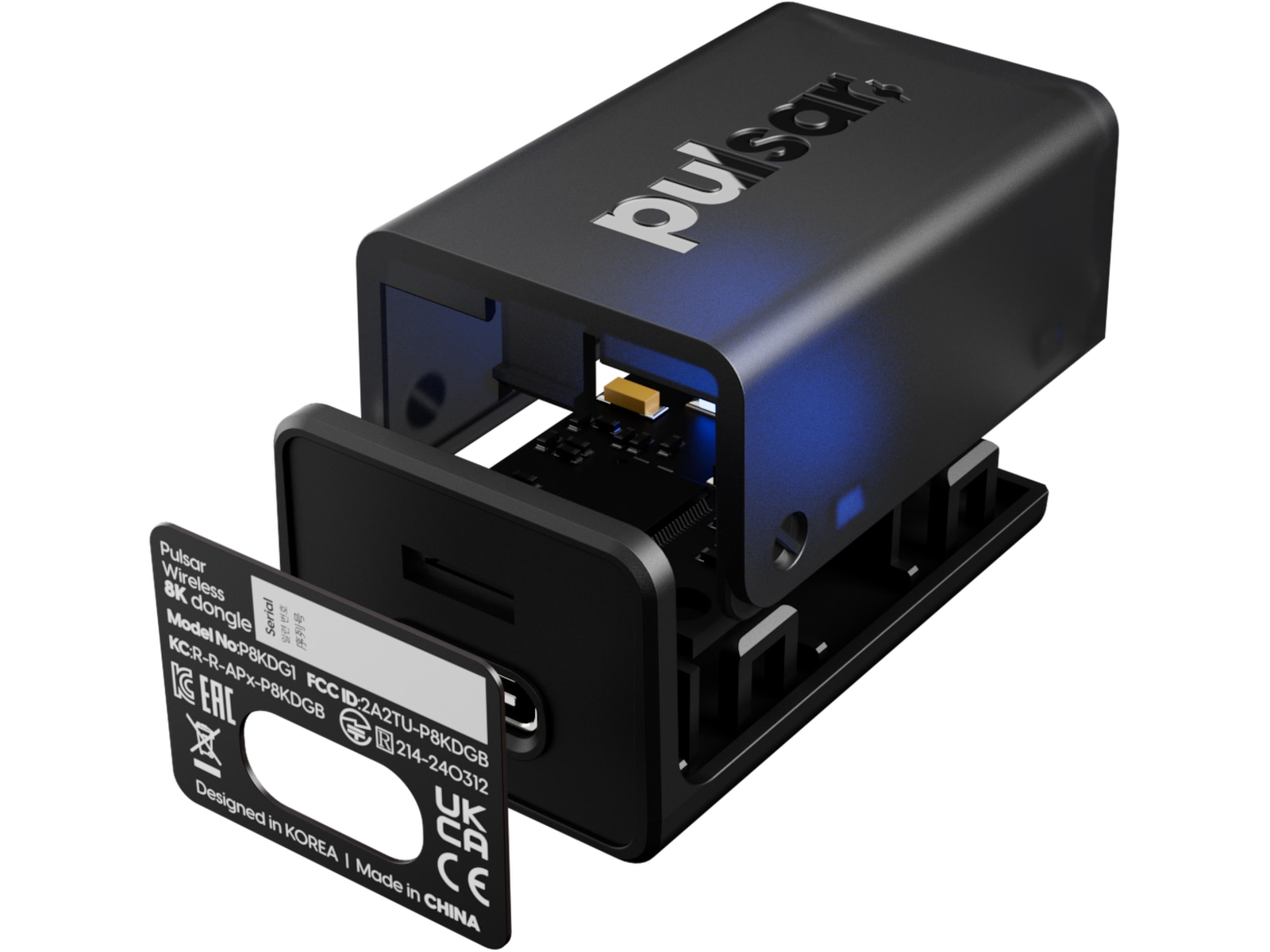 Pulsar Trådlös 4K Dongle (svart) Tillbehör till gaming tangentbord och mus