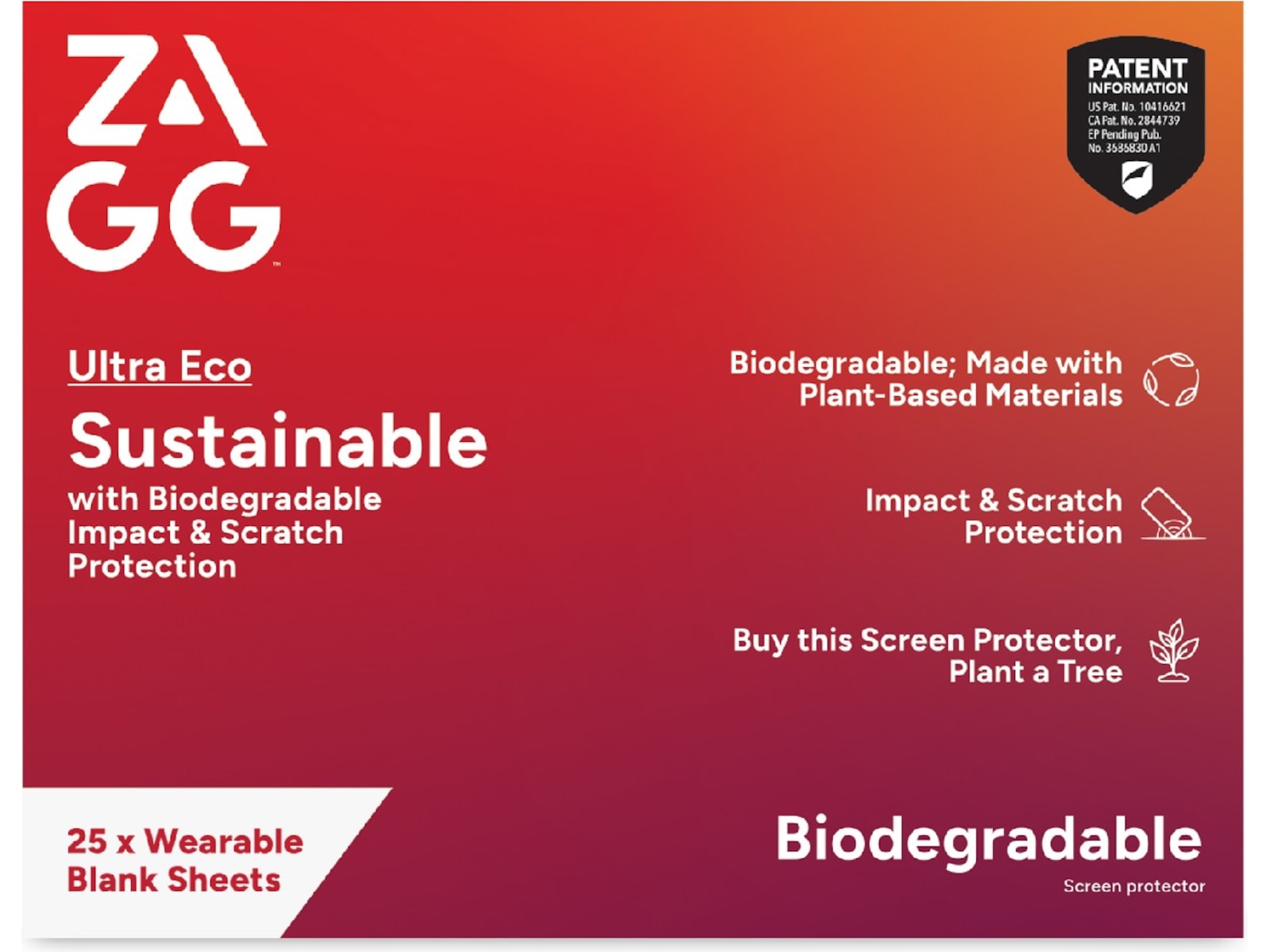 ZAGG Ultra ECO Smartwatch Skärmskydd Skärmskydd mobiltelefon