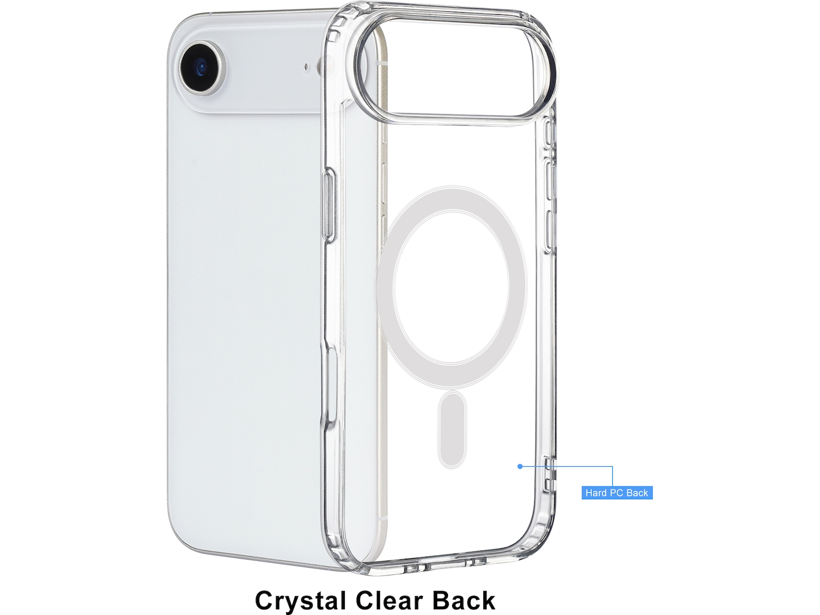 iiglo iPhone Air Magnetic Silikonskal (transparent) Mobilskal