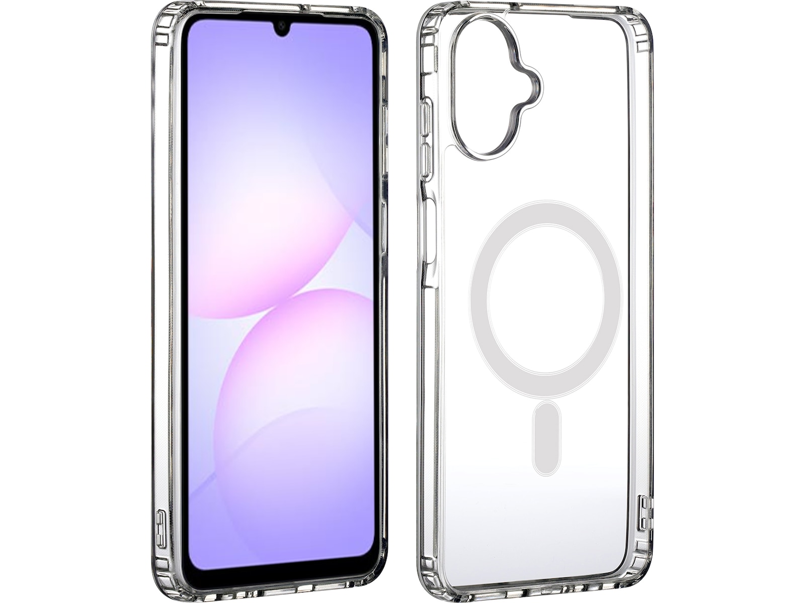 iiglo Galaxy A07 Magnetic Silikonskal (transparent) Mobilskal