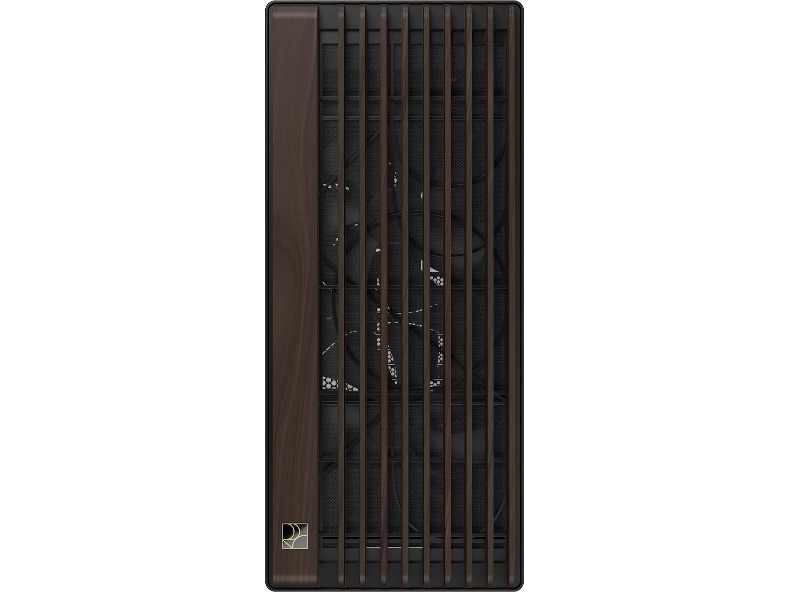 Asus PA602 PROART Walnut Wood Metal PWM Modern Mid Tower (svart) Mini/Micro/Nano tower