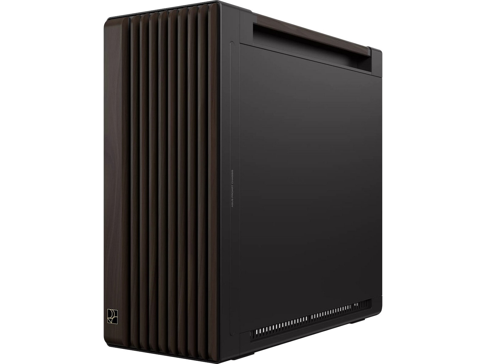 Asus PA602 PROART Walnut Wood TG PWM Modern Mid Tower (svart) Mini/Micro/Nano tower