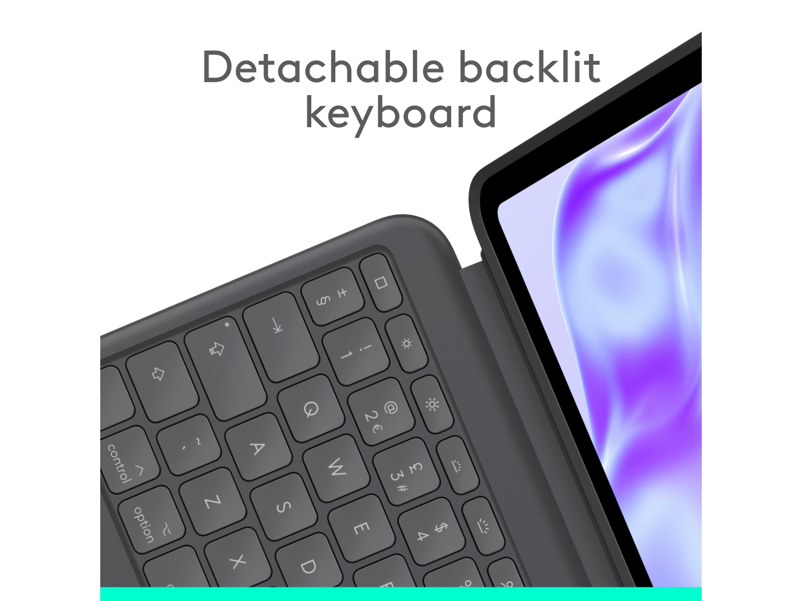 Logitech iPad Pro 13" Combo Touch Tangentbordfodral (grafitt) -B-Grade Demo övrigt i datorer
