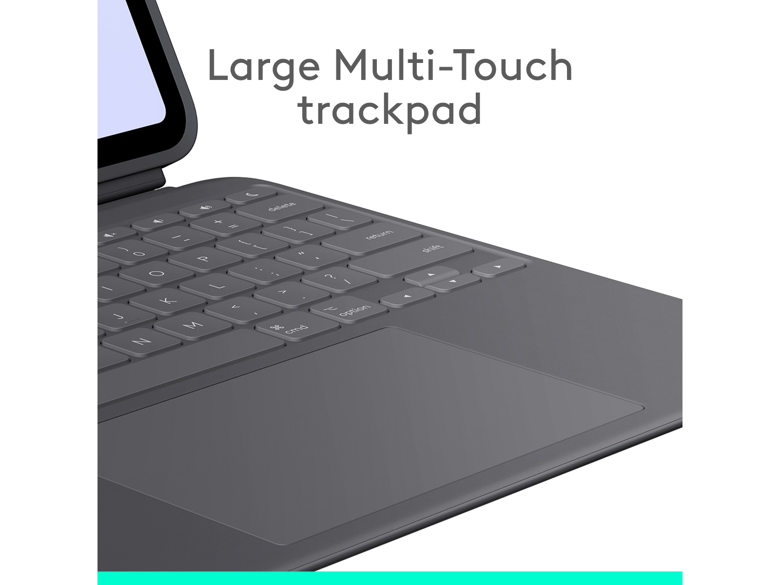 Logitech iPad Pro 13" Combo Touch Tangentbordfodral (grafitt) -B-Grade Demo övrigt i datorer