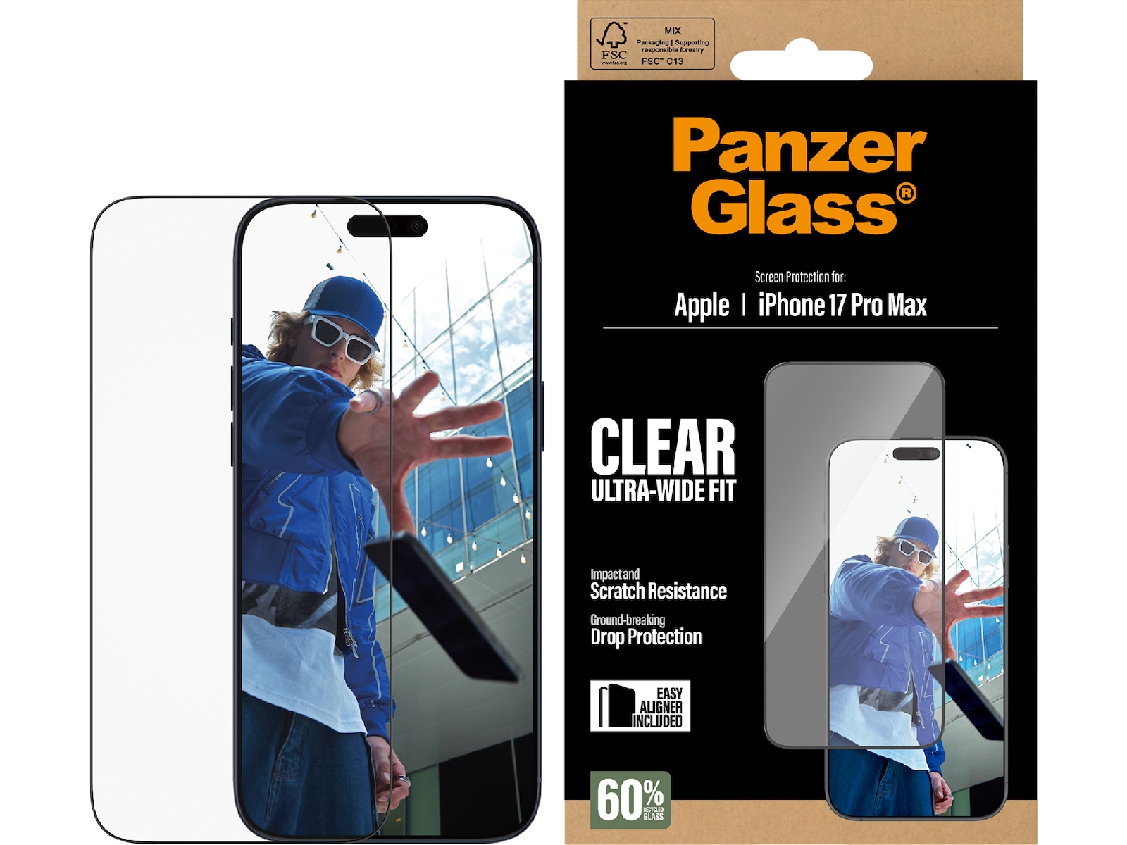 PanzerGlass iPhone 17 Pro Max Skärmskydd Skärmskydd mobiltelefon